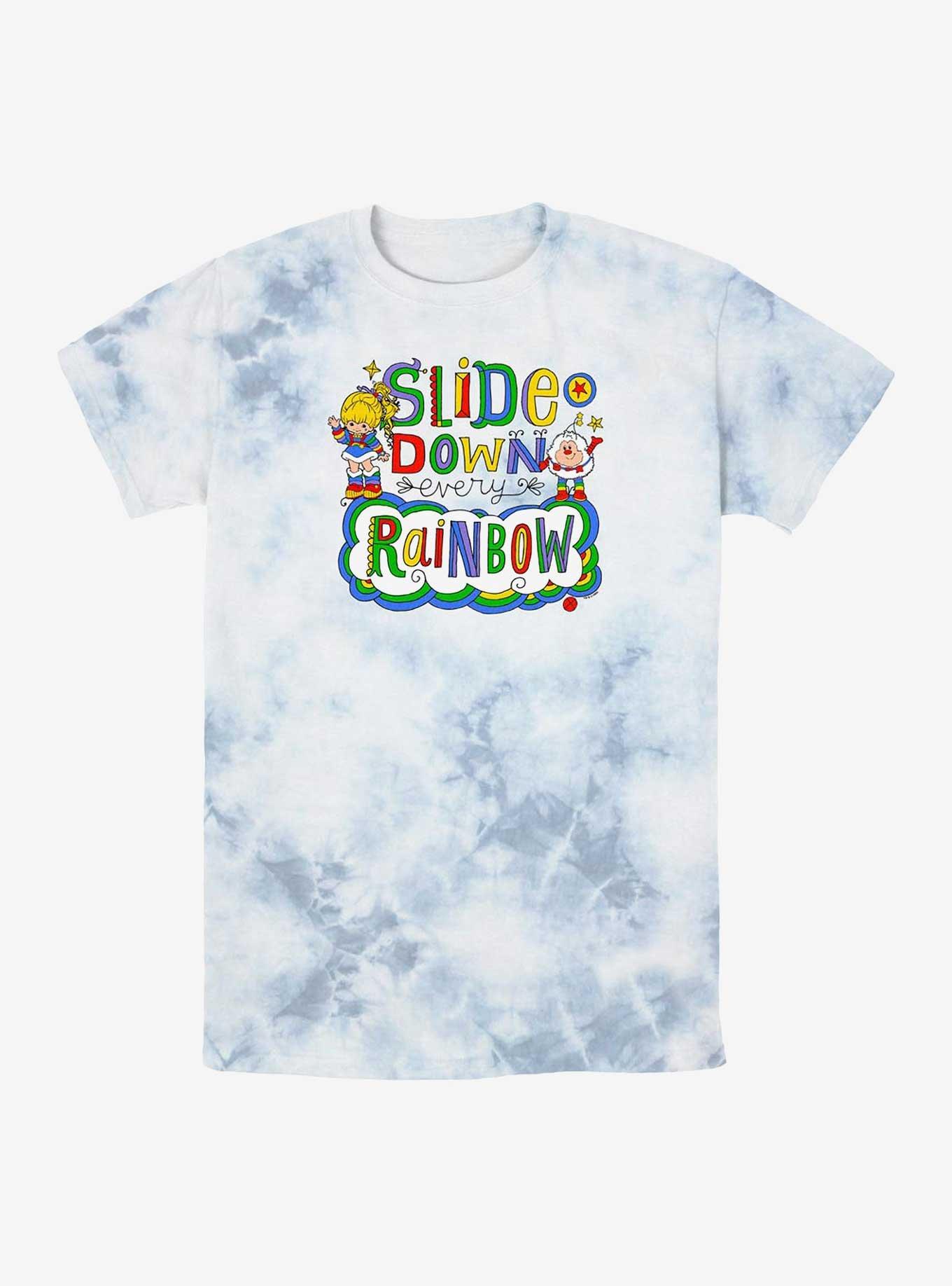 Rainbow Brite Down Every Rainbow Tie-Dye T-Shirt, WHITEBLUE, hi-res