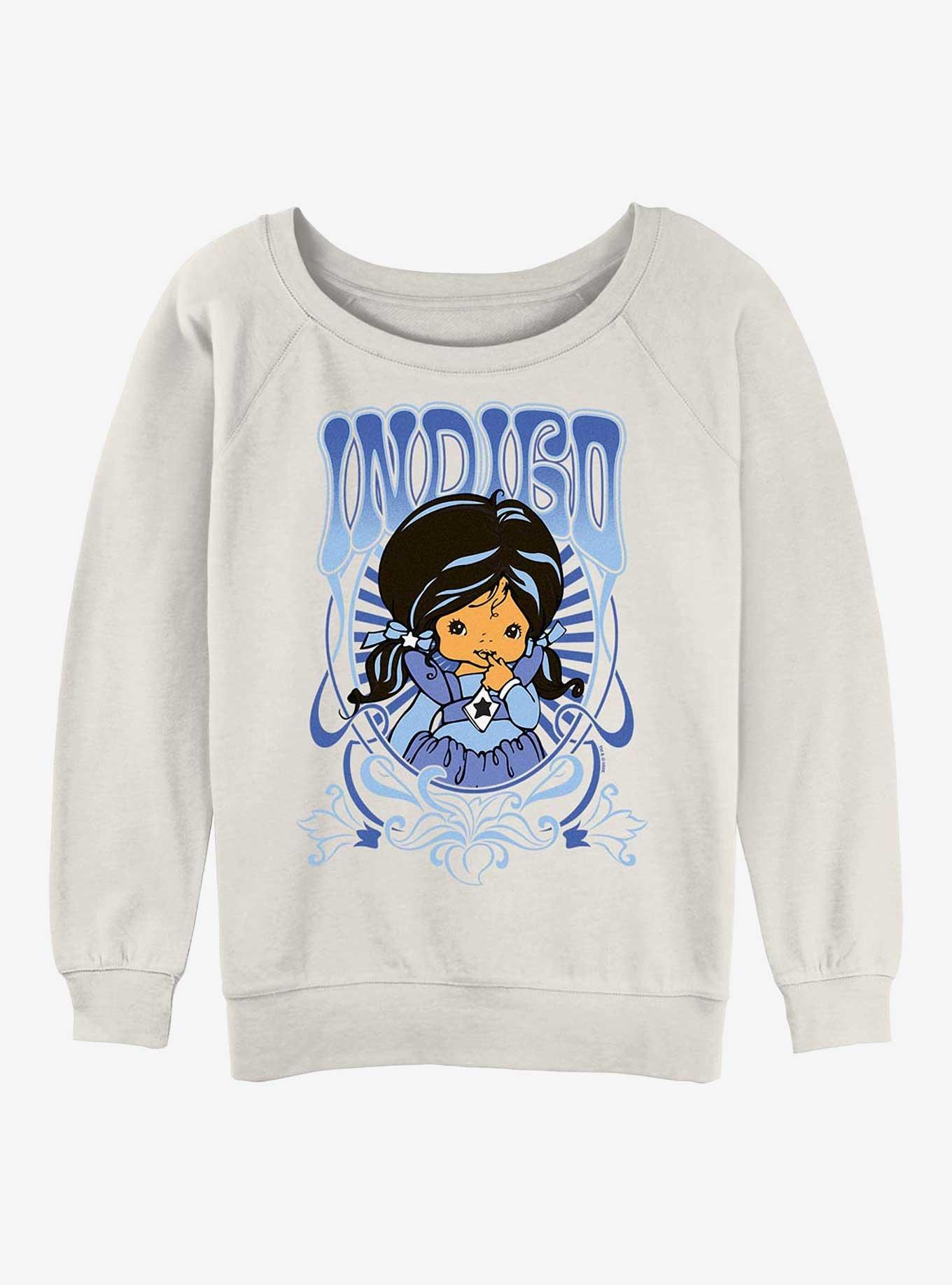 Rainbow Brite Indigo Nouveau Girls Slouchy Sweatshirt, EGRET, hi-res
