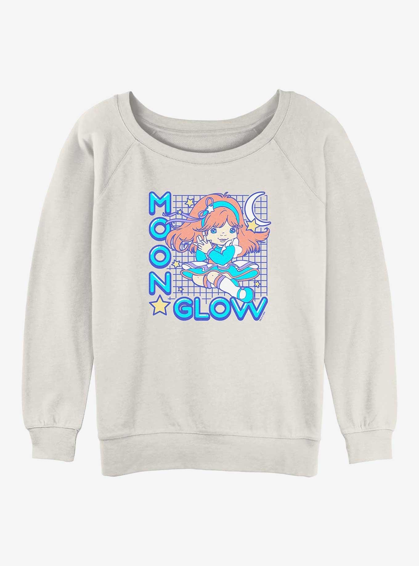 Rainbow Brite Kawaii Moonglow Girls Slouchy Sweatshirt, EGRET, hi-res