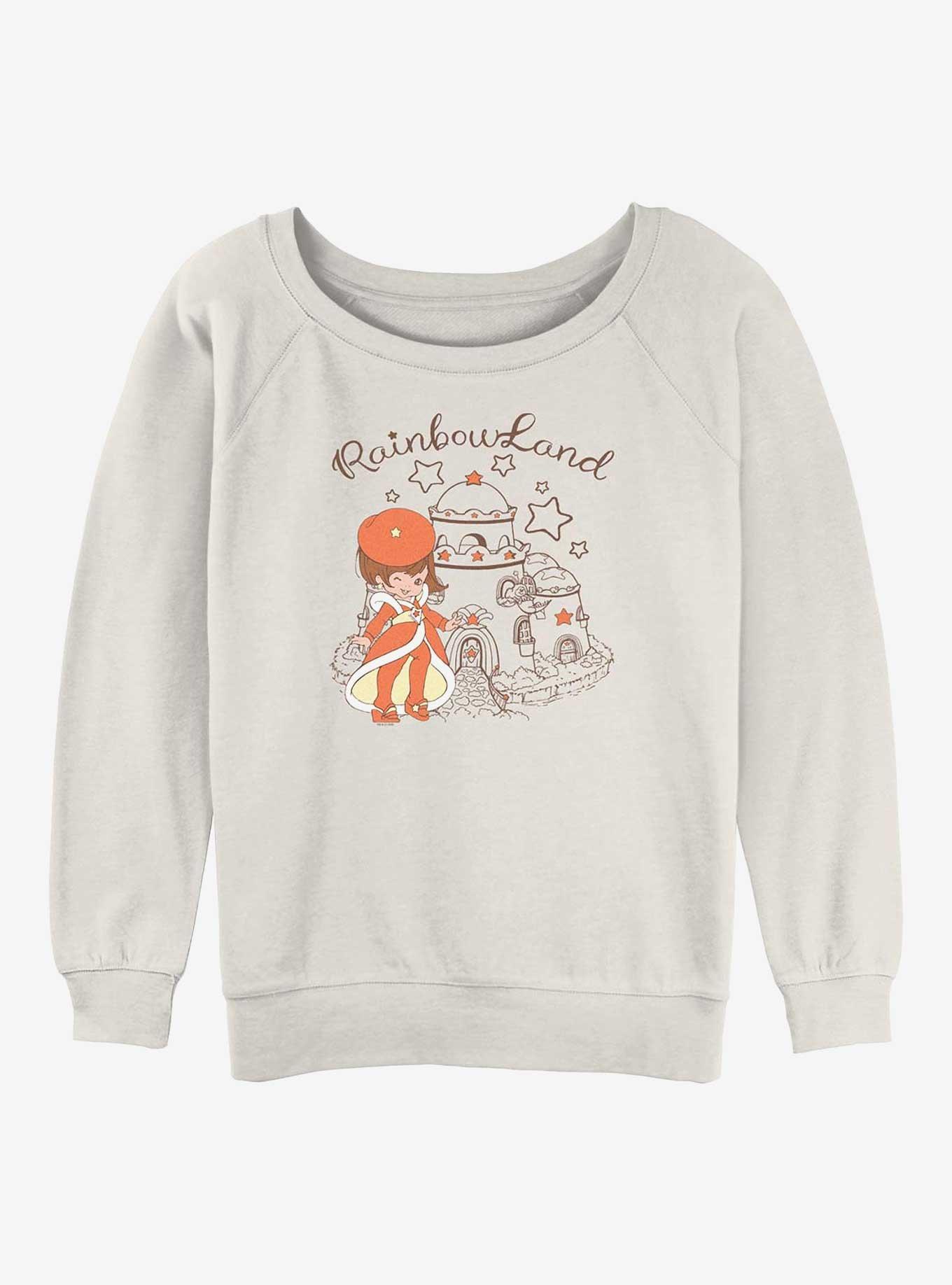 Rainbow Brite Lala In Paris Girls Slouchy Sweatshirt, EGRET, hi-res