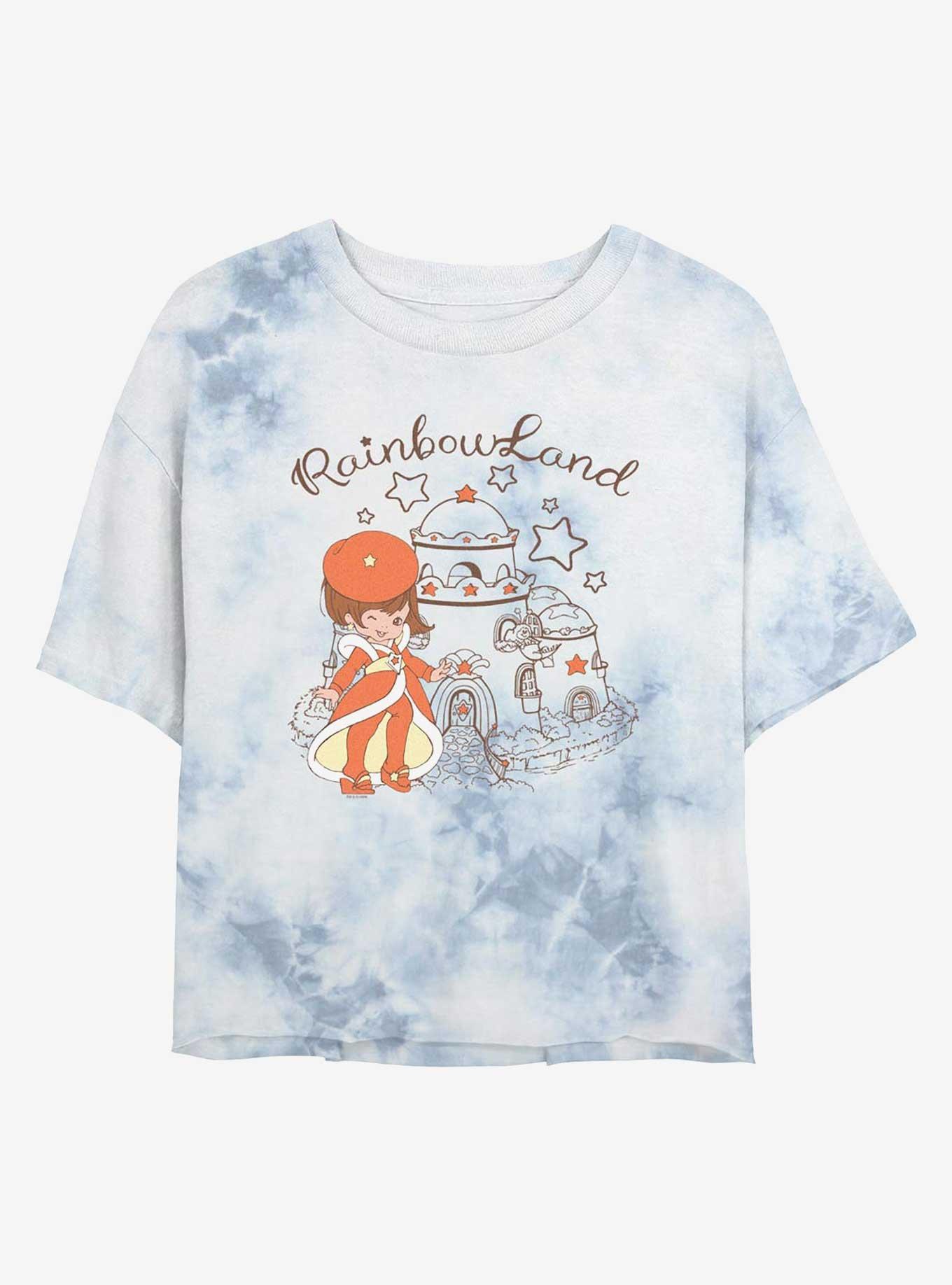 Rainbow Brite Lala In Paris Girls Tie-Dye Crop T-Shirt, , hi-res