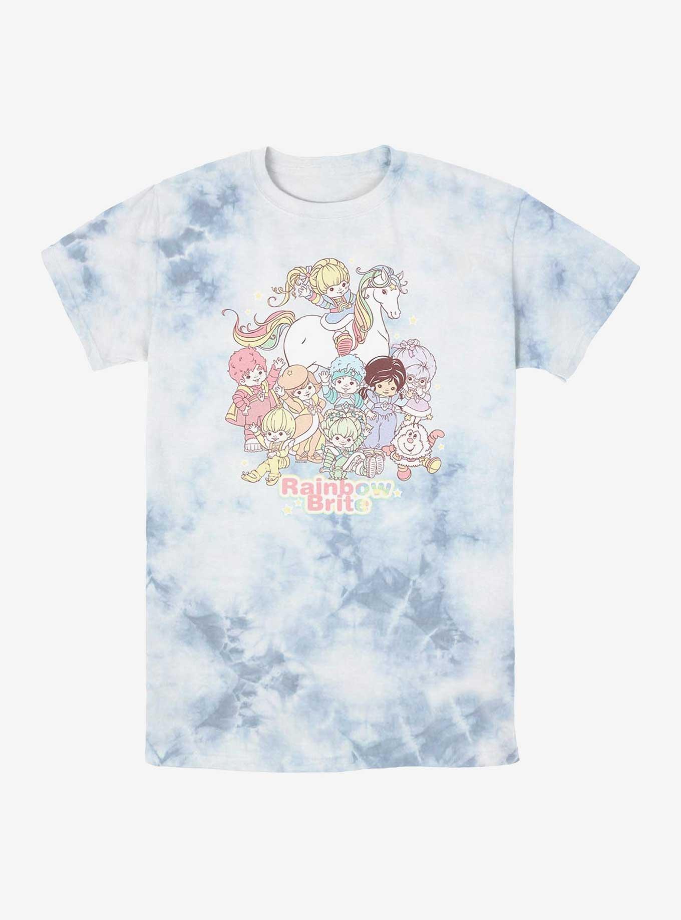 Rainbow Brite Pastel Party Tie-Dye T-Shirt, WHITEBLUE, hi-res