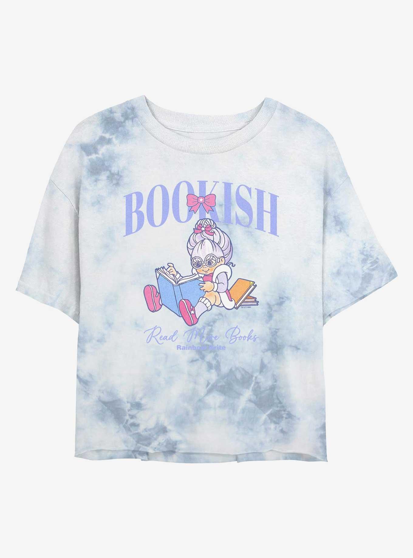 Rainbow Brite Read More Books Girls Tie-Dye Crop T-Shirt, WHITEBLUE, hi-res