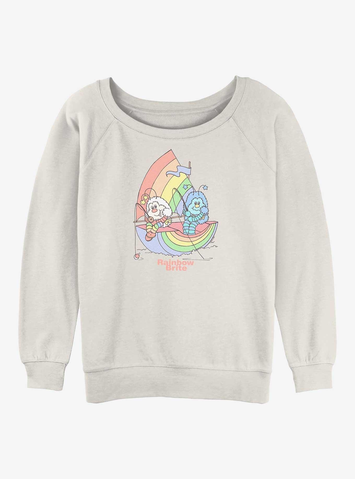 Rainbow Brite Twink Friend Rainbow Girls Slouchy Sweatshirt, , hi-res
