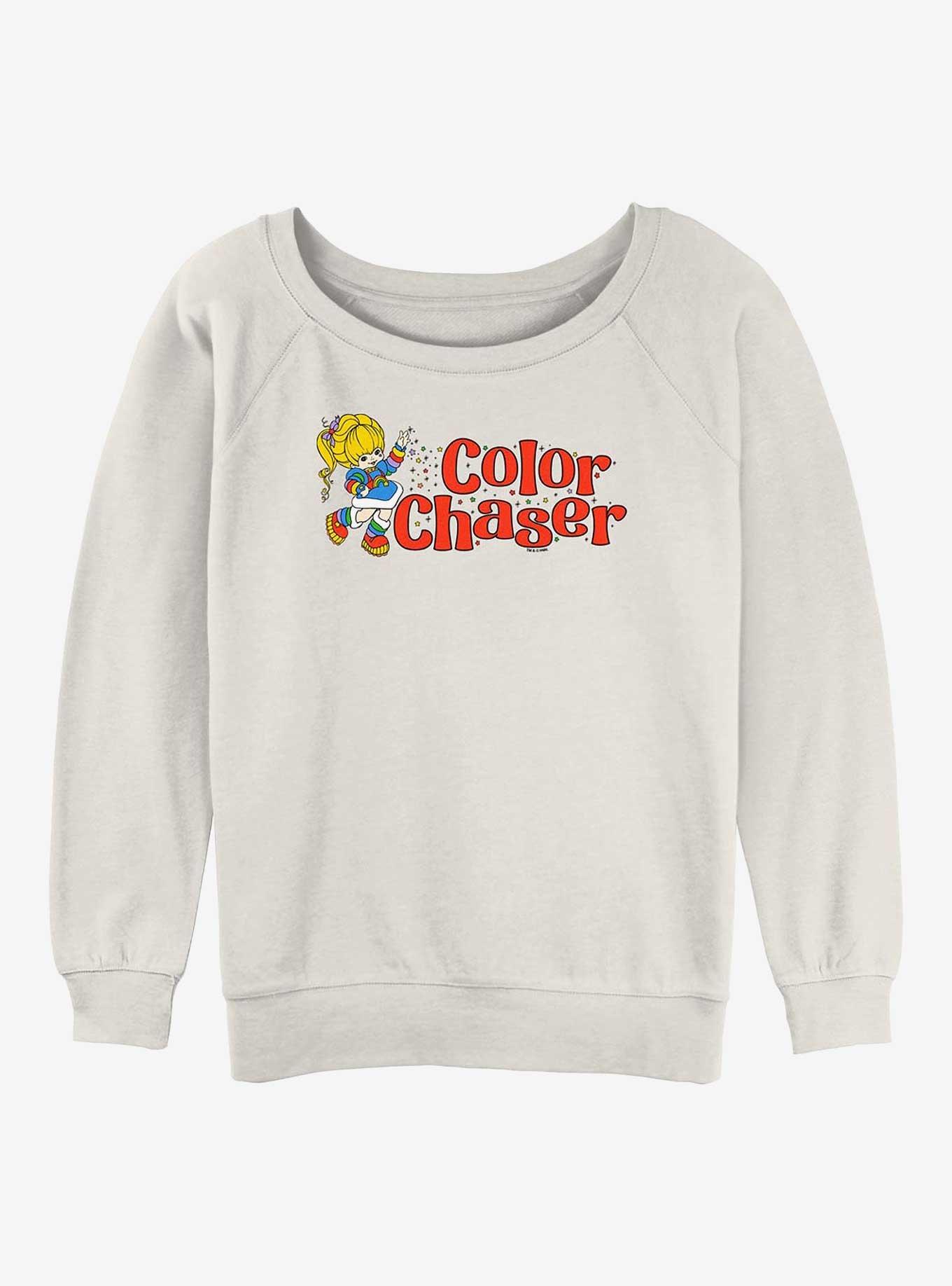 Rainbow Brite Color Chaser Girls Slouchy Sweatshirt, , hi-res
