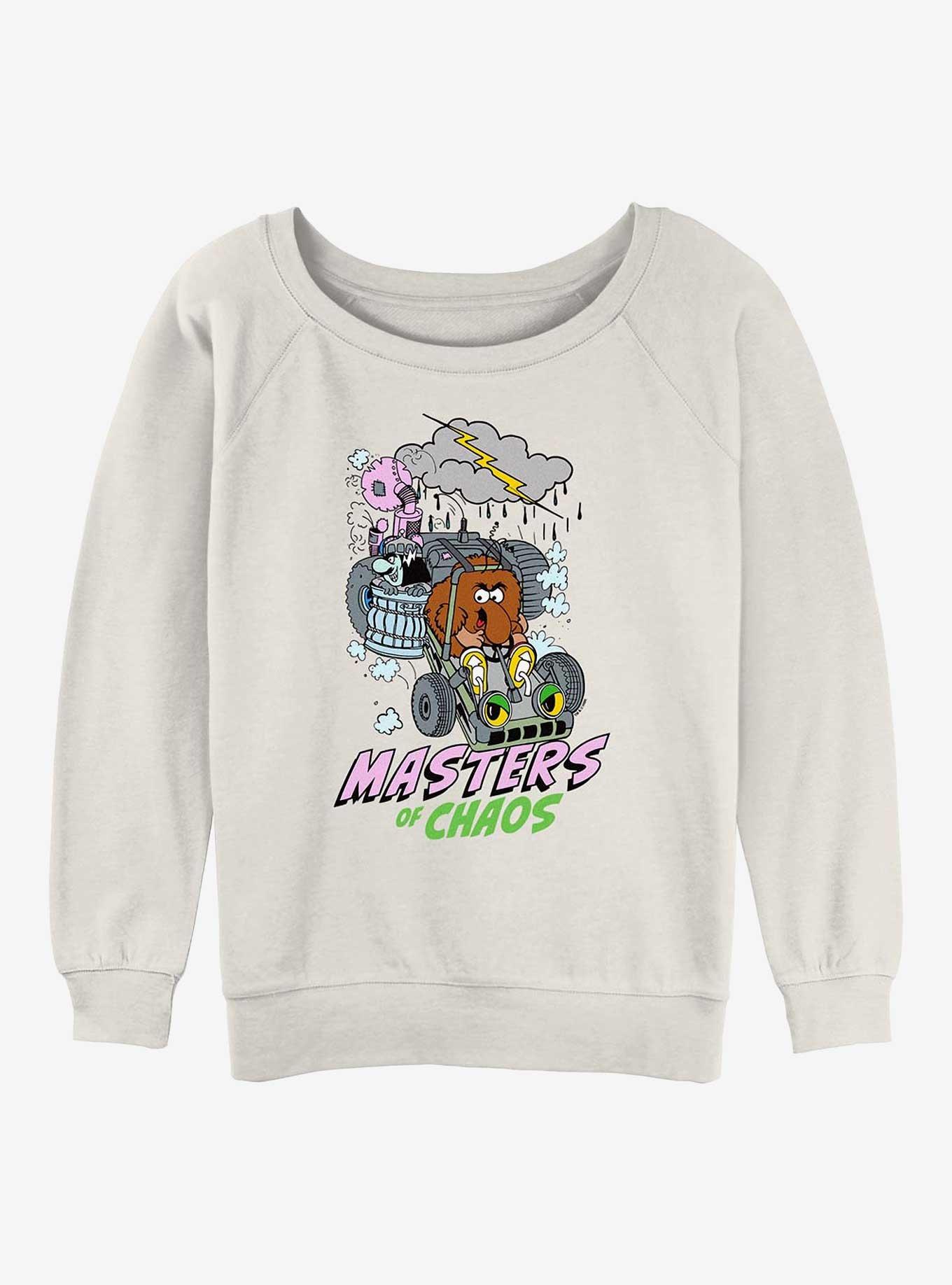 Rainbow Brite Masters Of Chaos Girls Slouchy Sweatshirt, EGRET, hi-res