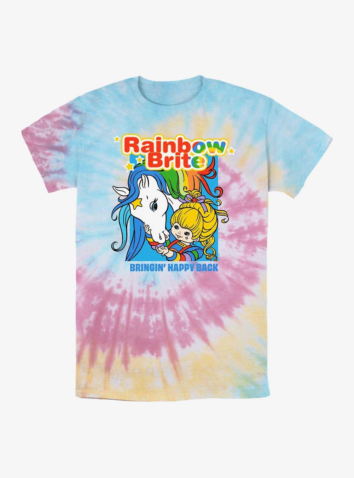 Rainbow Brite Bringin Happy Back Tie-Dye T-Shirt