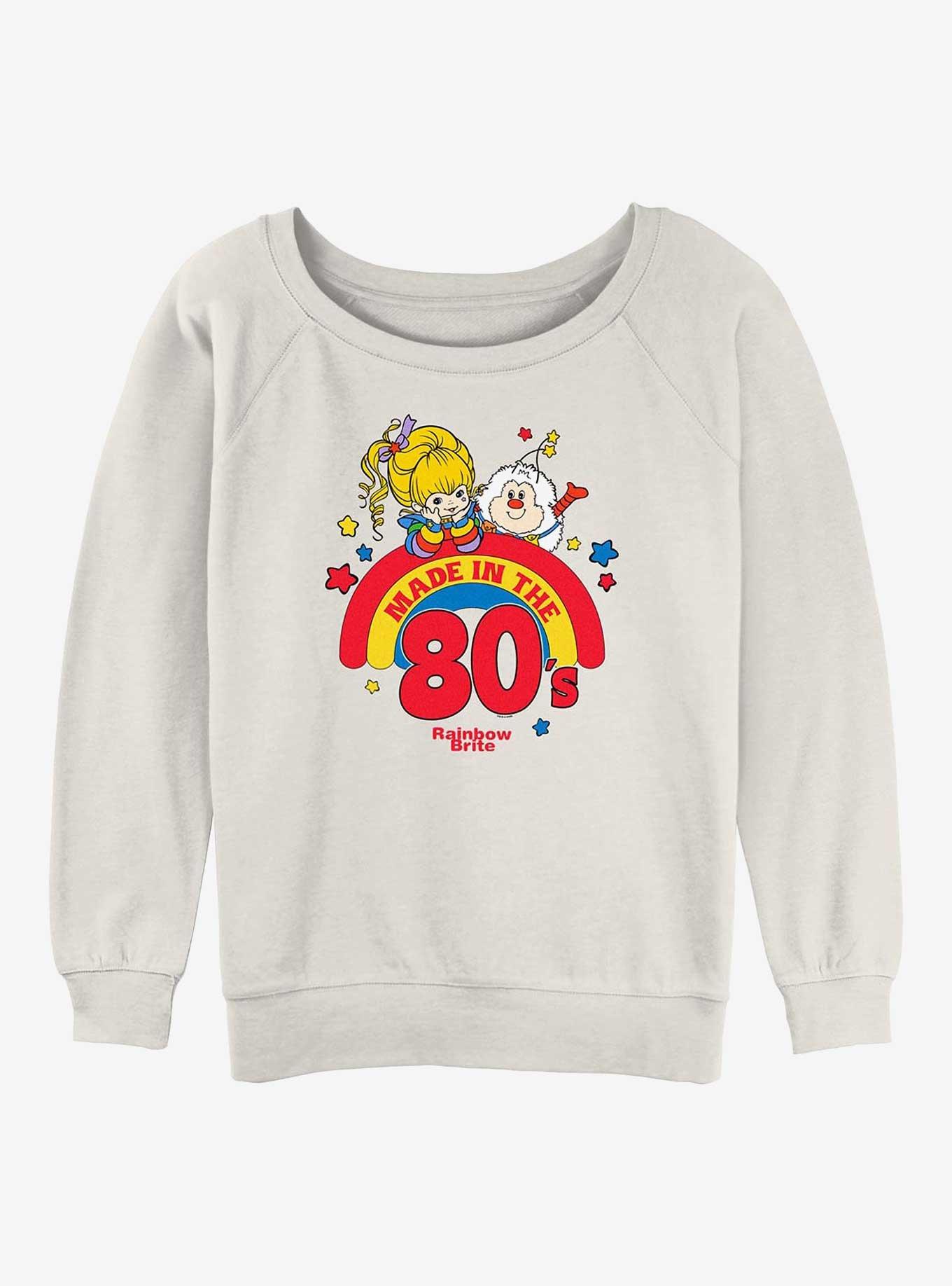 Rainbow Brite Made In The 80s Girls Slouchy Sweatshirt