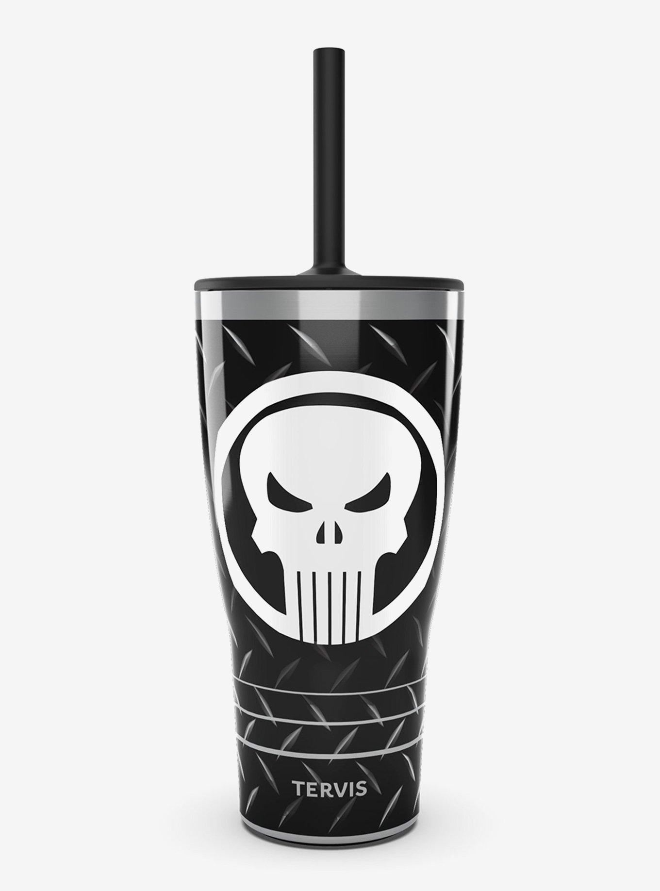 Marvel The Punisher Black Triple Insulated Tumbler Travel Cup, , hi-res