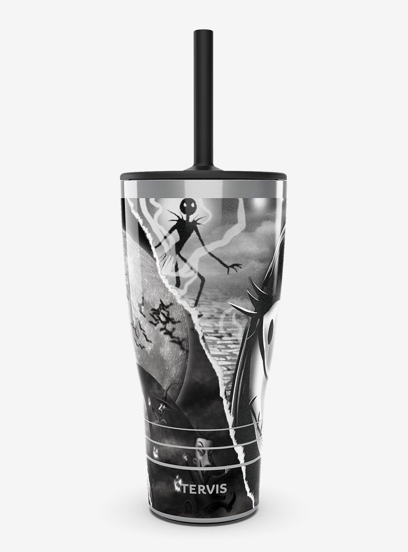 Disney Nightmare Before Christmas Torn Collage Triple Insulated Tumbler Travel Cup, , hi-res