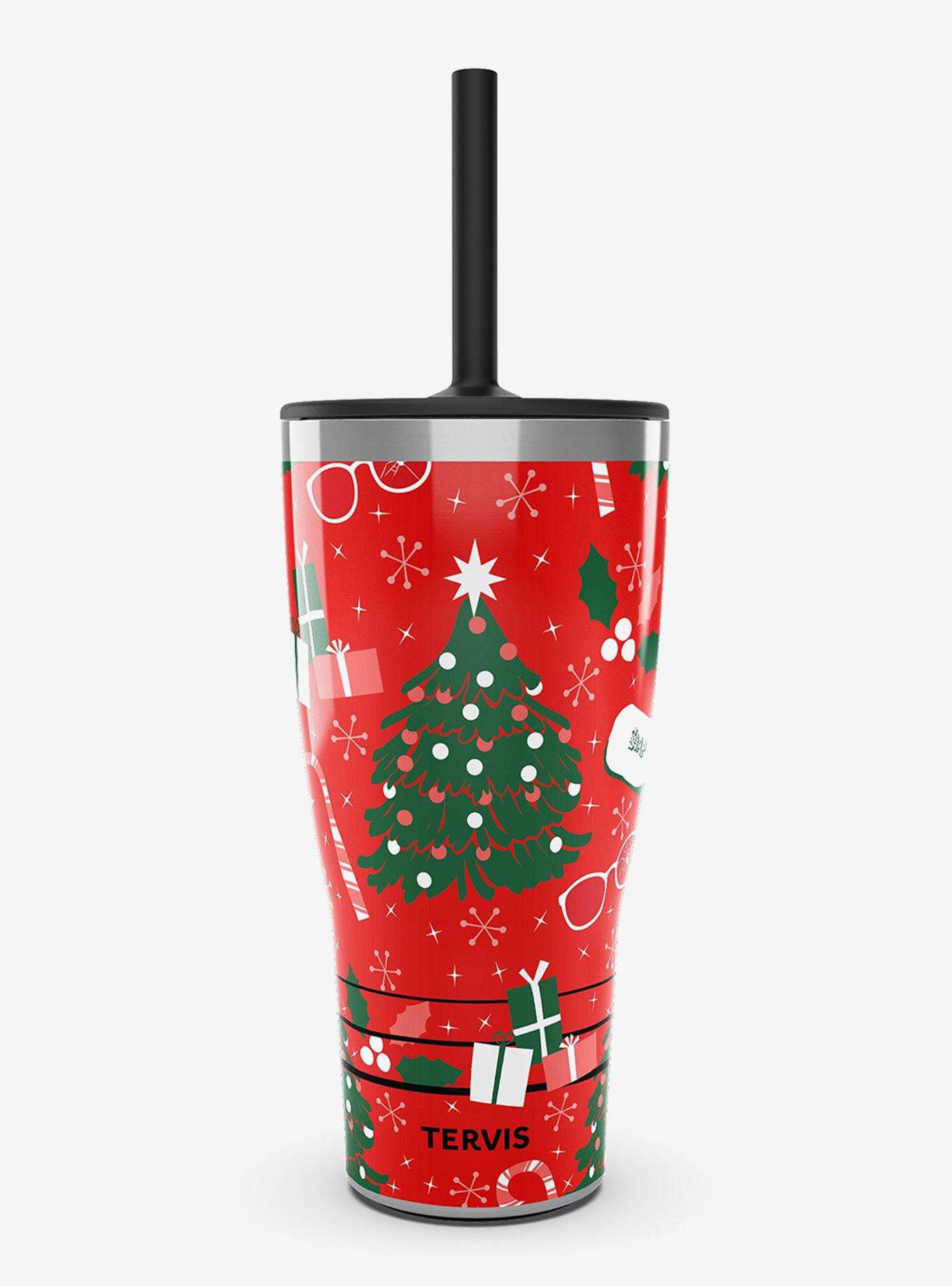 A Christmas Story Pattern Triple Insulated Tumbler Travel Cup, , hi-res