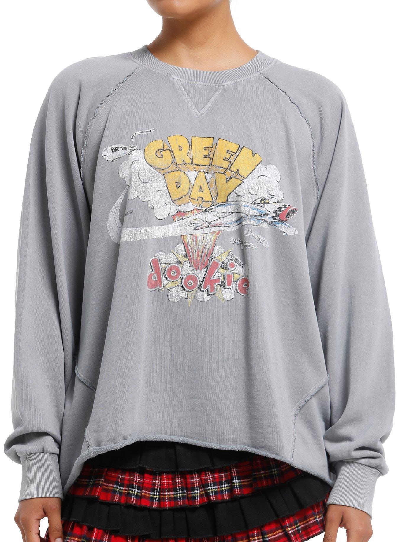Green Day Dookie Girls Crop Sweatshirt