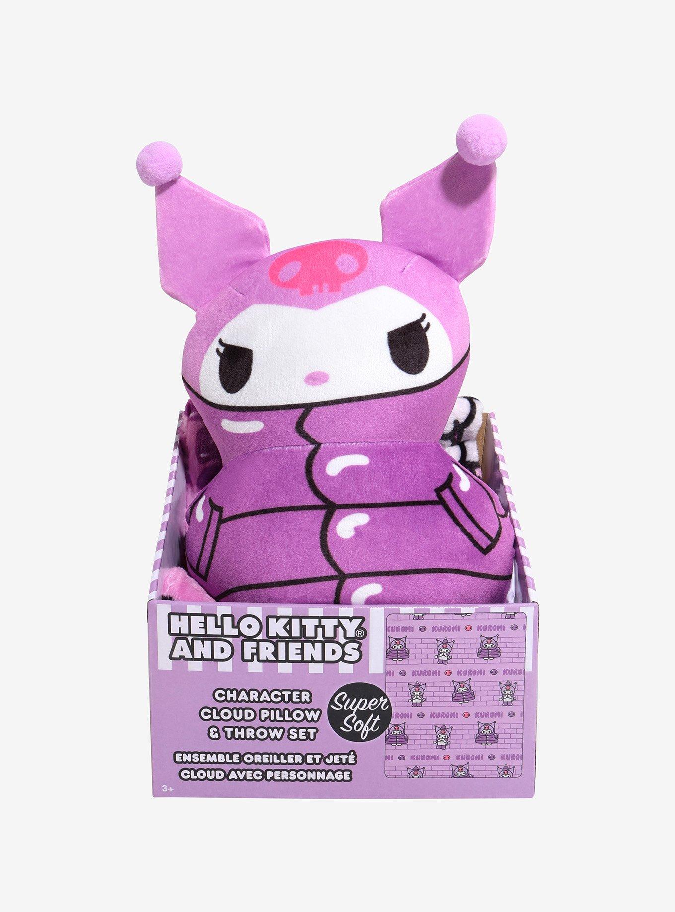 Kuromi Puffer Jacket Pillow & Throw Blanket Set, , hi-res