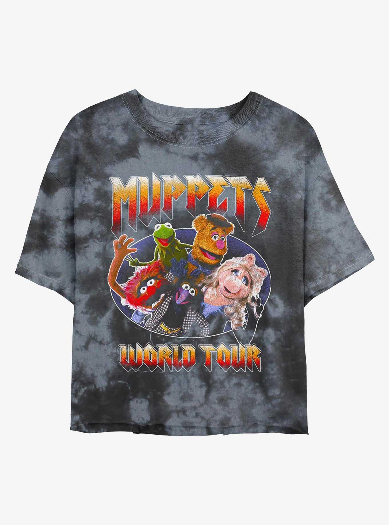 Disney The Muppets World Touring Girls Tye-Dye Crop T-Shirt, , hi-res