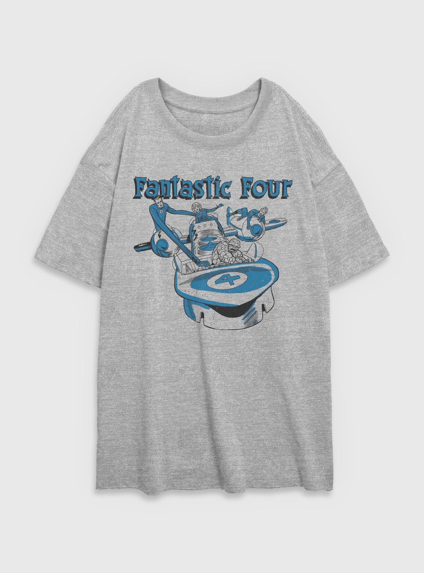 Marvel Fantastic Four Classic Fantasticar Womens Oversized T-Shirt, , hi-res
