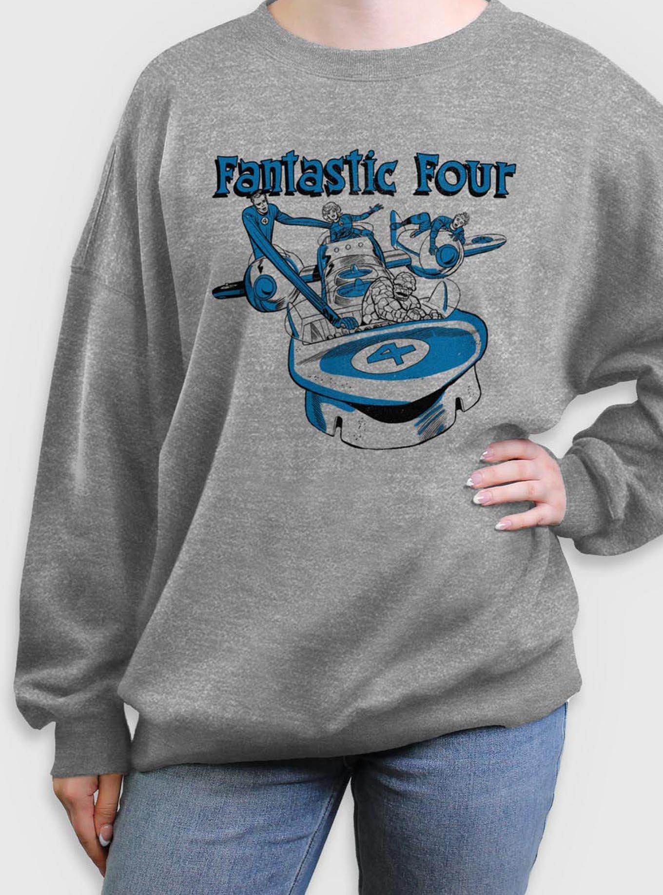 Marvel Fantastic Four Classic Fantasticar Womens Oversized Sweatshirt, , hi-res