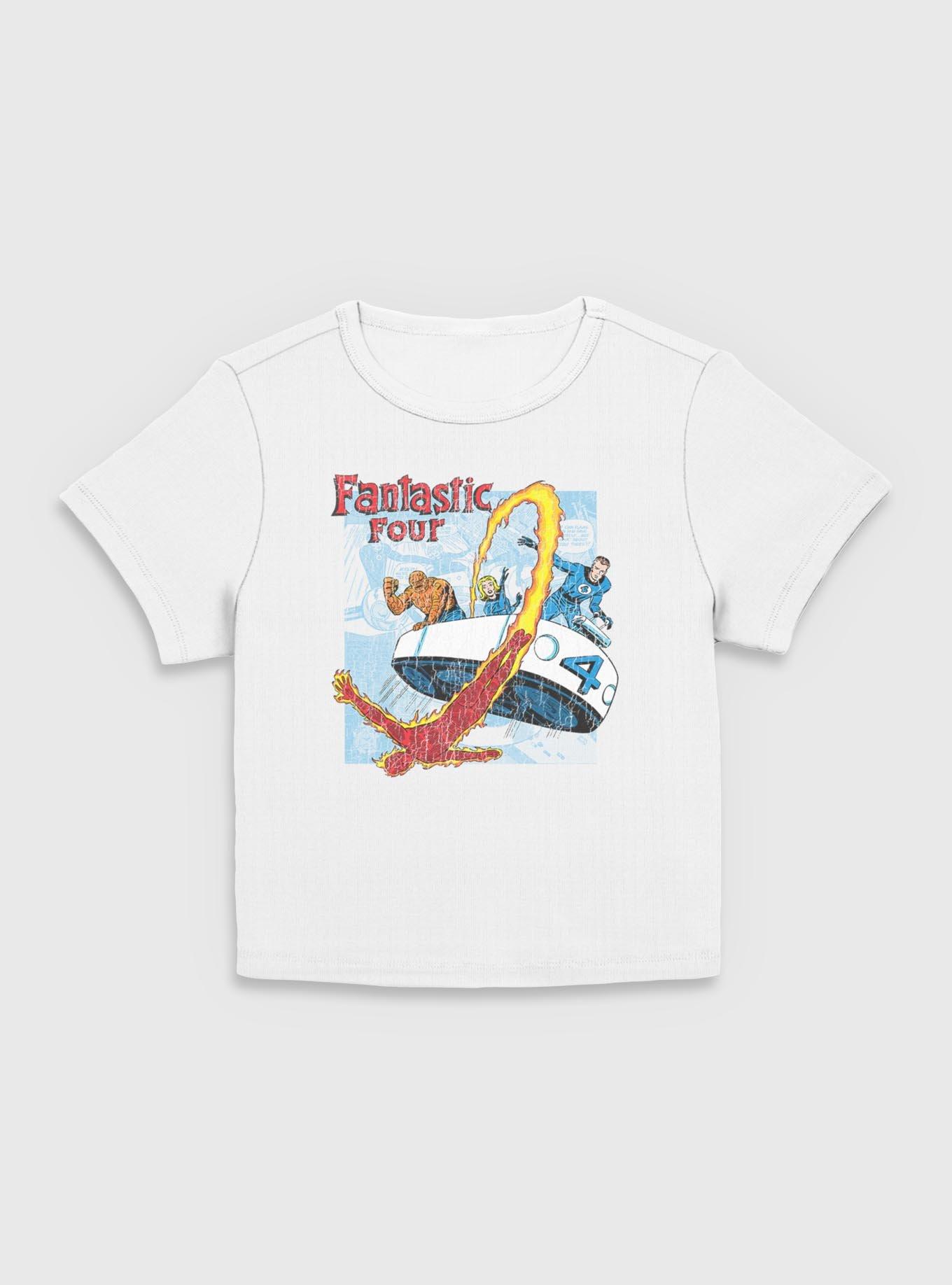Marvel Fantastic Four Classic Comic Womens Baby T-Shirt, EGRET, hi-res