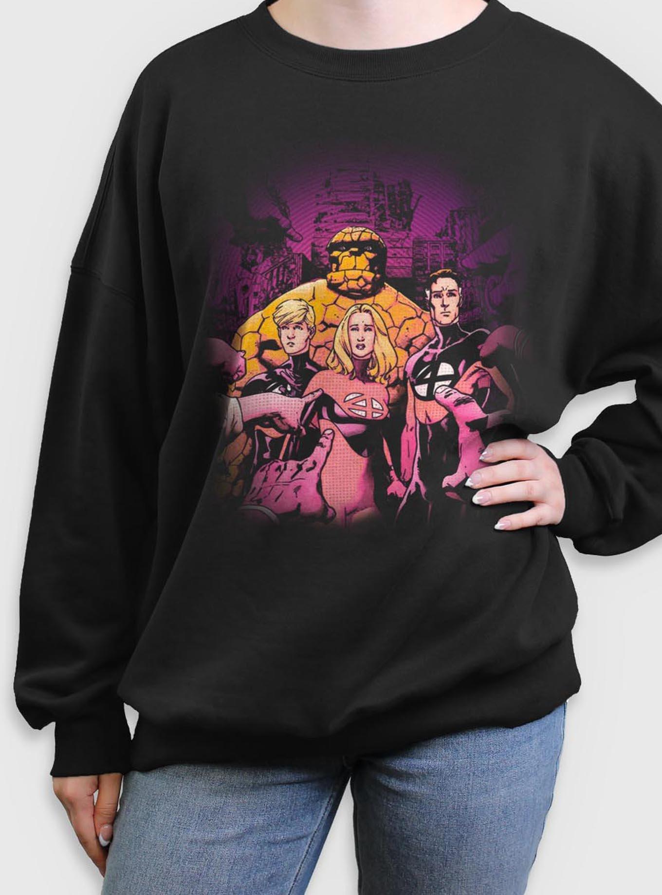 Marvel Fantastic Four Blame Womens Oversized Sweatshirt, , hi-res
