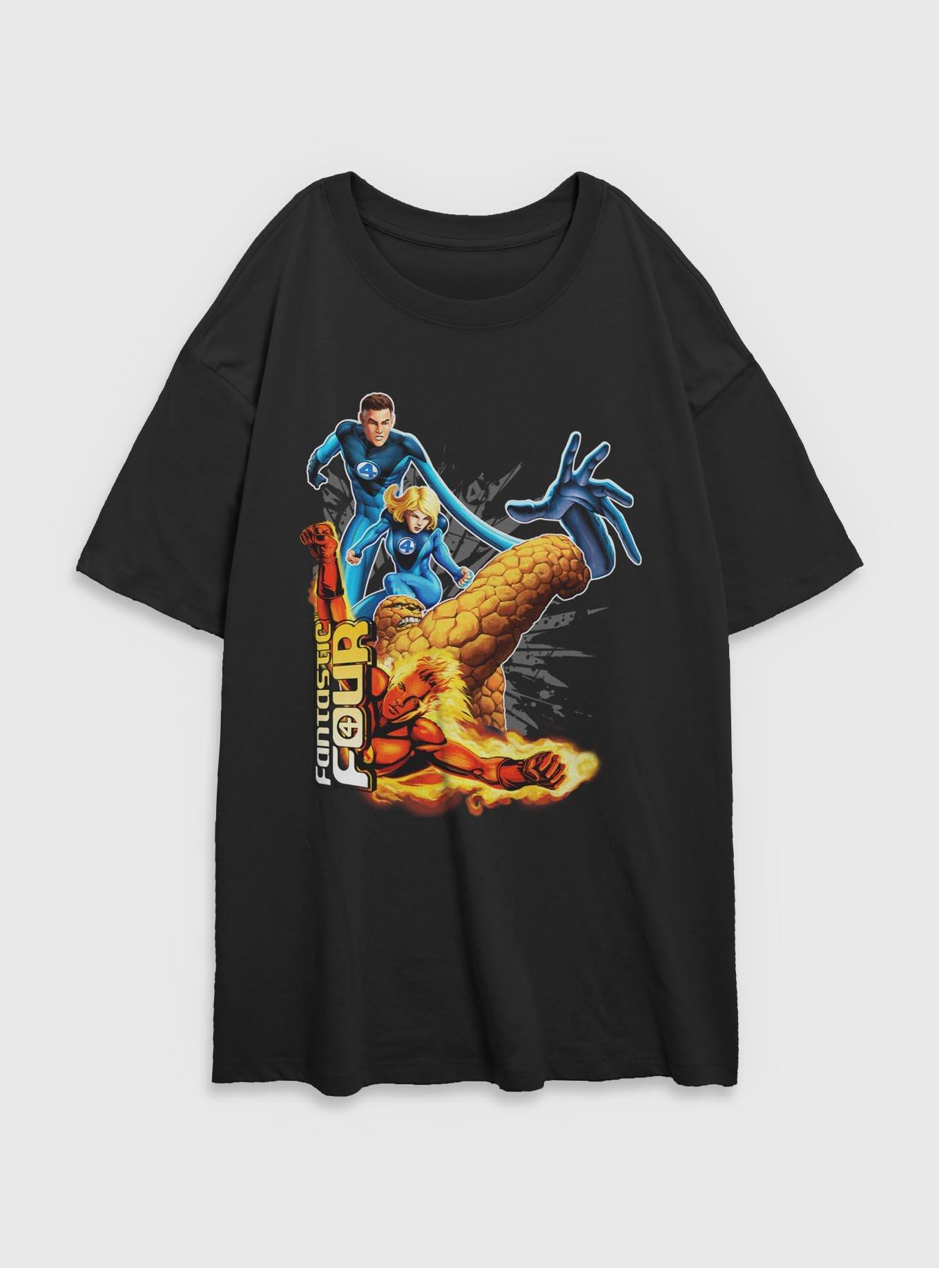 Marvel Fantastic Four Power Pack Womens Oversized T-Shirt, , hi-res