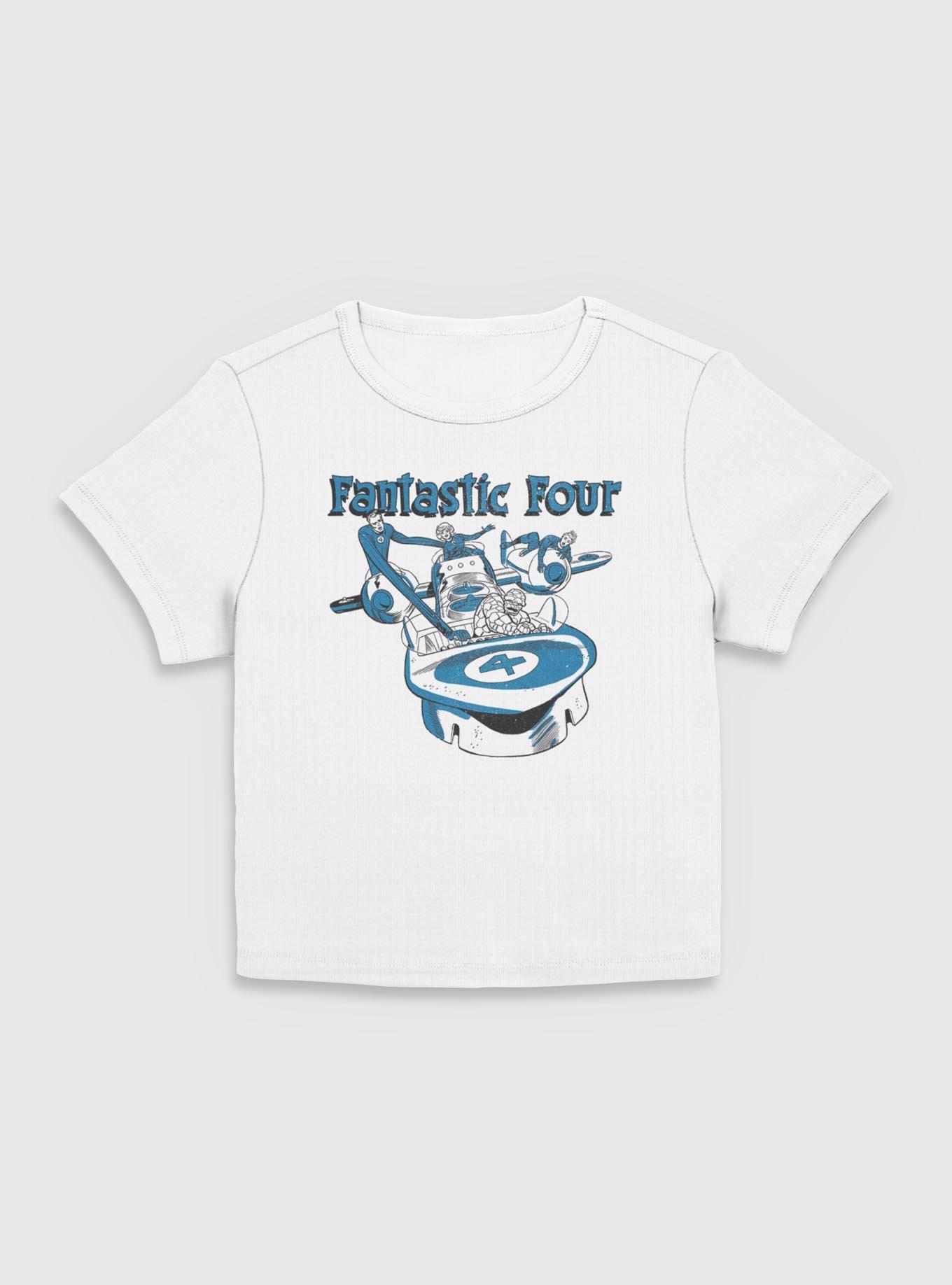 Marvel Fantastic Four Classic Fantasticar Womens Baby T-Shirt, EGRET, hi-res