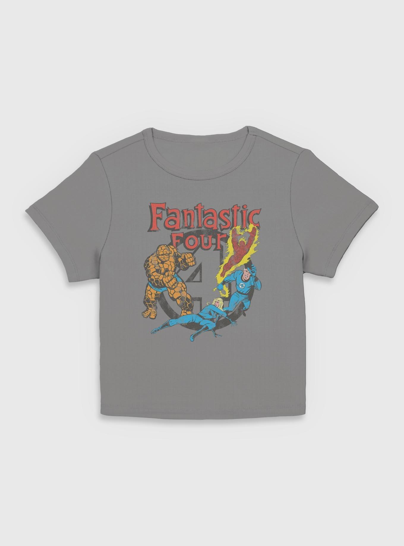 Marvel Fantastic Four Classic Squad Womens Baby T-Shirt, CHARCOAL, hi-res