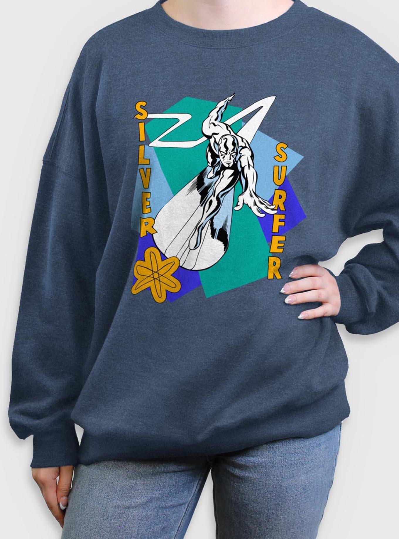 Marvel Fantastic Four Silver Surfer Shapes Womens Oversized Sweatshirt, , hi-res