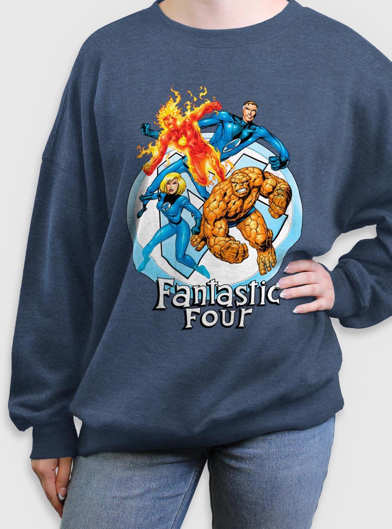 Marvel Fantastic Four Feelin' Fantastic Womens Oversized Sweatshirt, , hi-res
