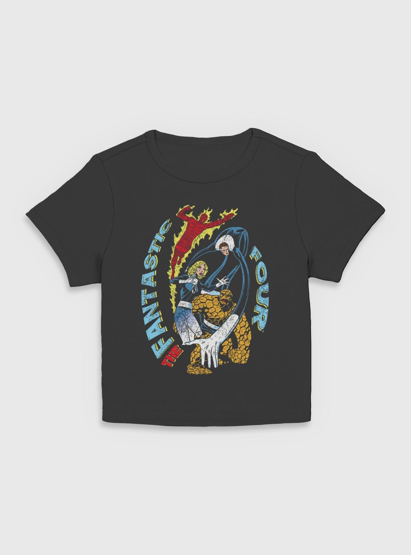 Marvel Fantastic Four Powers Womens Baby T-Shirt, BLACK, hi-res