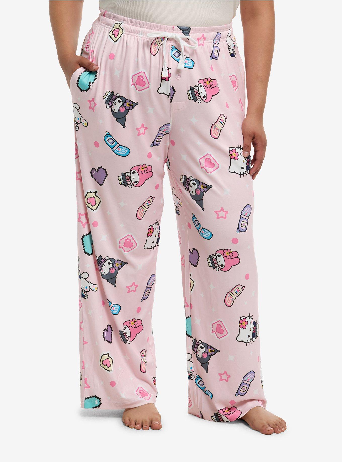 Hello Kitty And Friends Kogyaru Girls Pajama Pants Plus Size, , hi-res