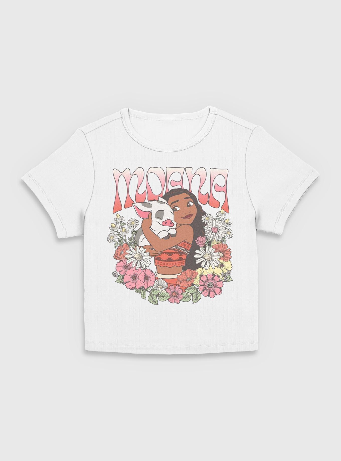 Disney Princesses Moana Floral Wreath Women Baby T-Shirt, , hi-res