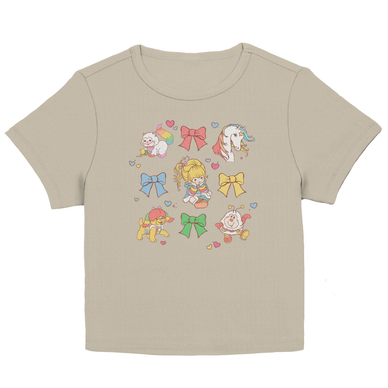 Rainbow Brite Cutie Bow Grid  Women Baby T-Shirt, , hi-res