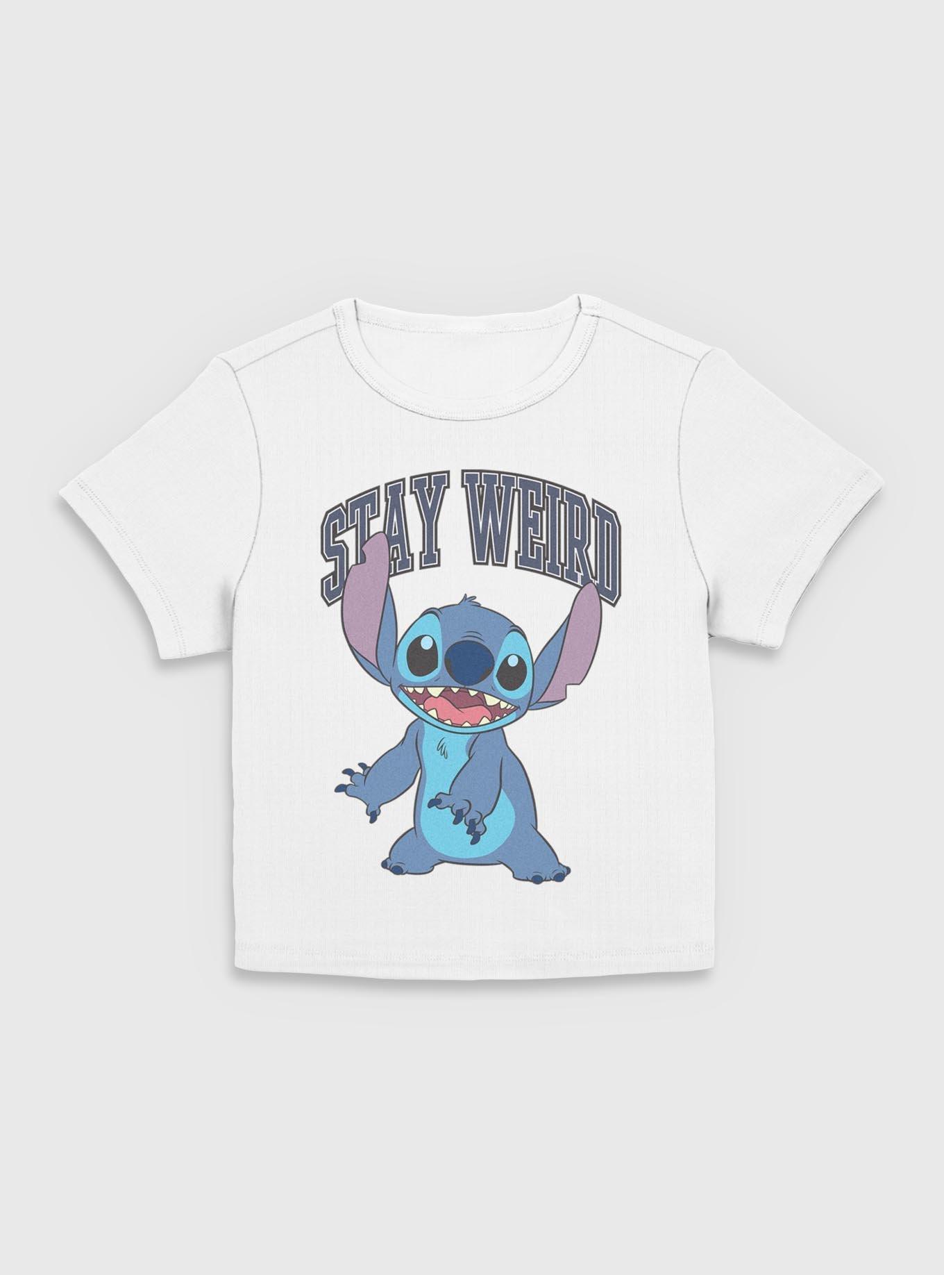 Disney Lilo & Stitch Stitch Stay Weird Varsity  Women Baby T-Shirt, , hi-res