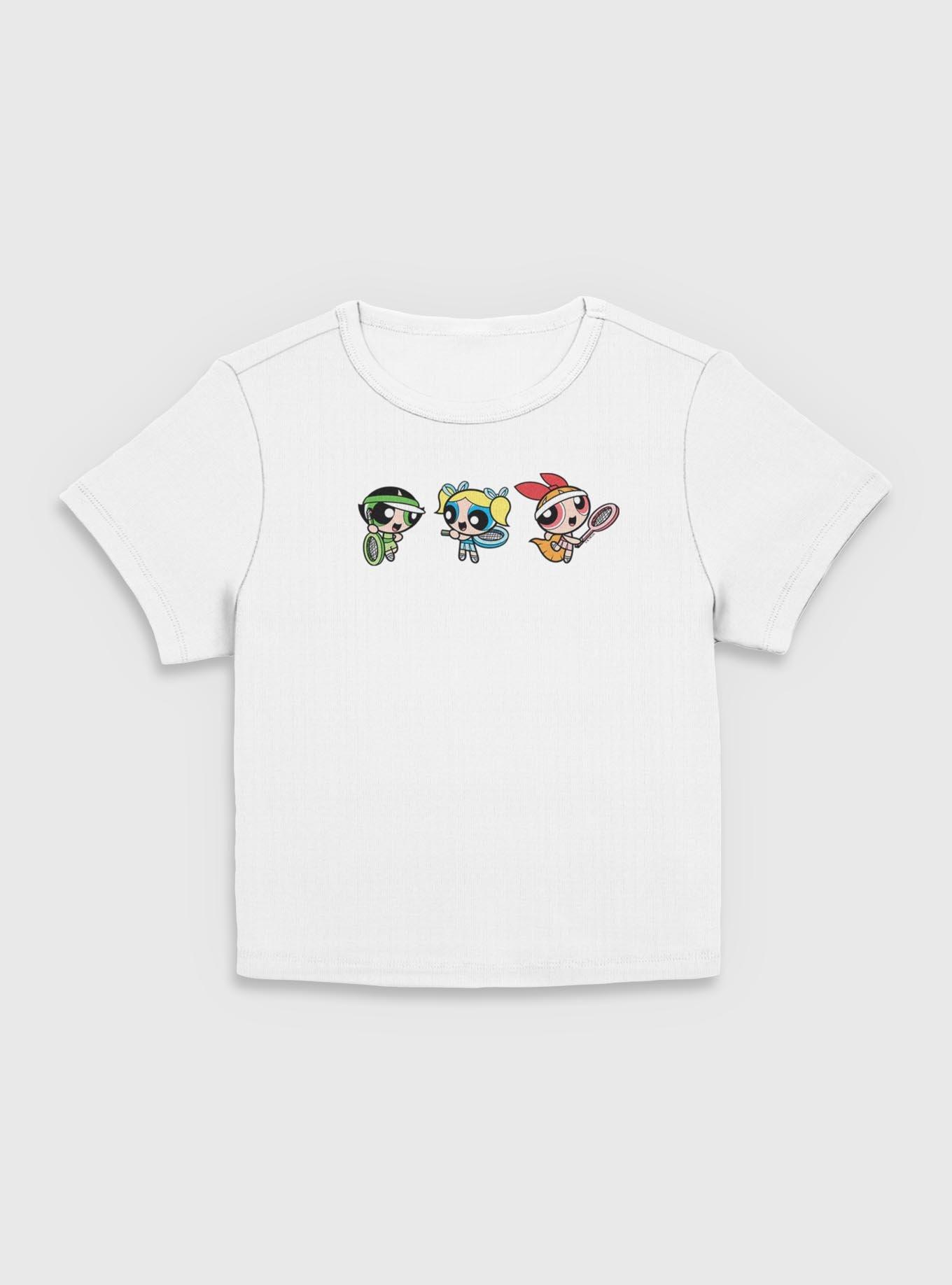 The Powerpuff Girls Play Tennis  Women Baby T-Shirt, , hi-res