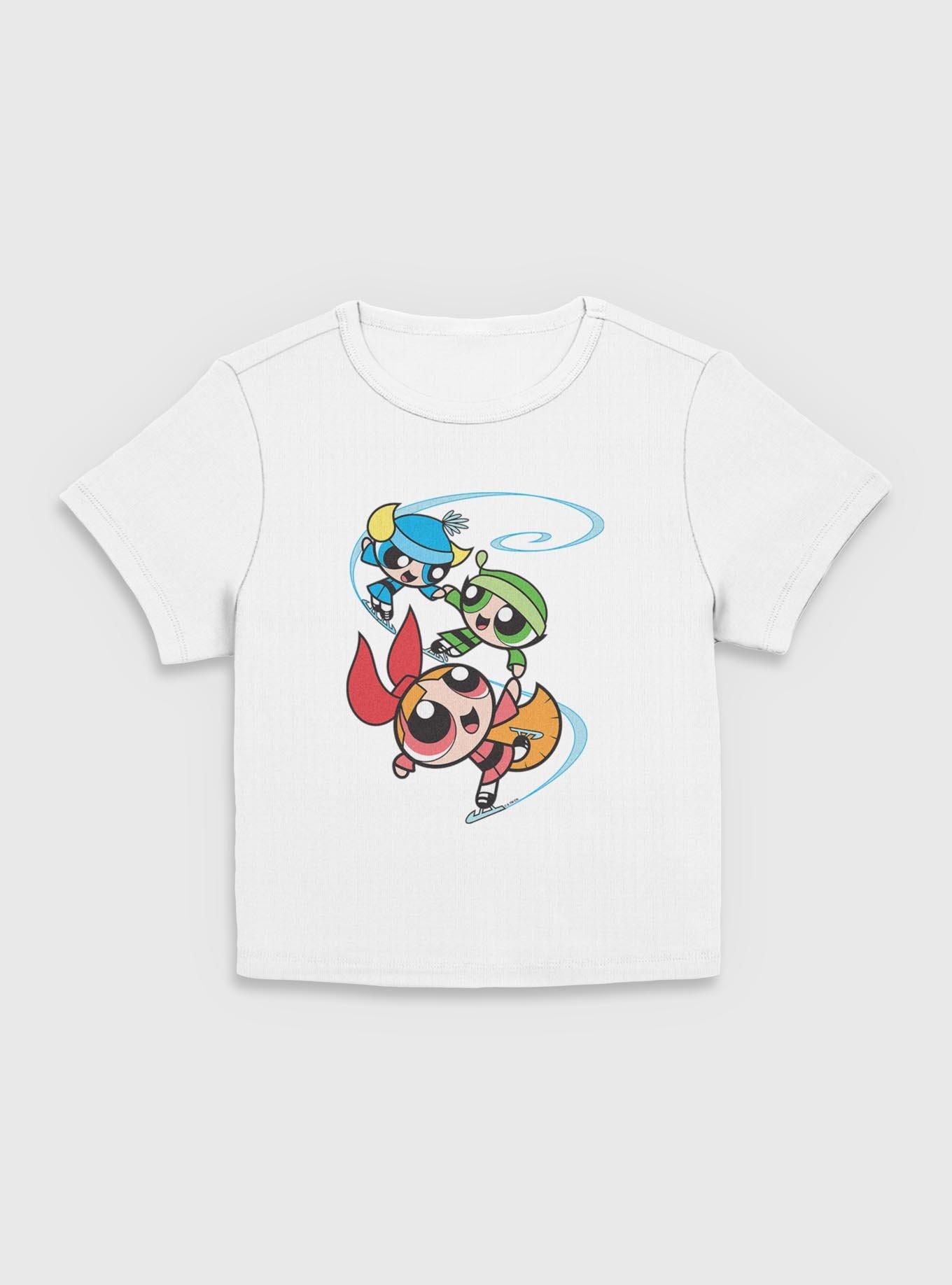 The Powerpuff Girls Happy Ice Skating  Women Baby T-Shirt, , hi-res