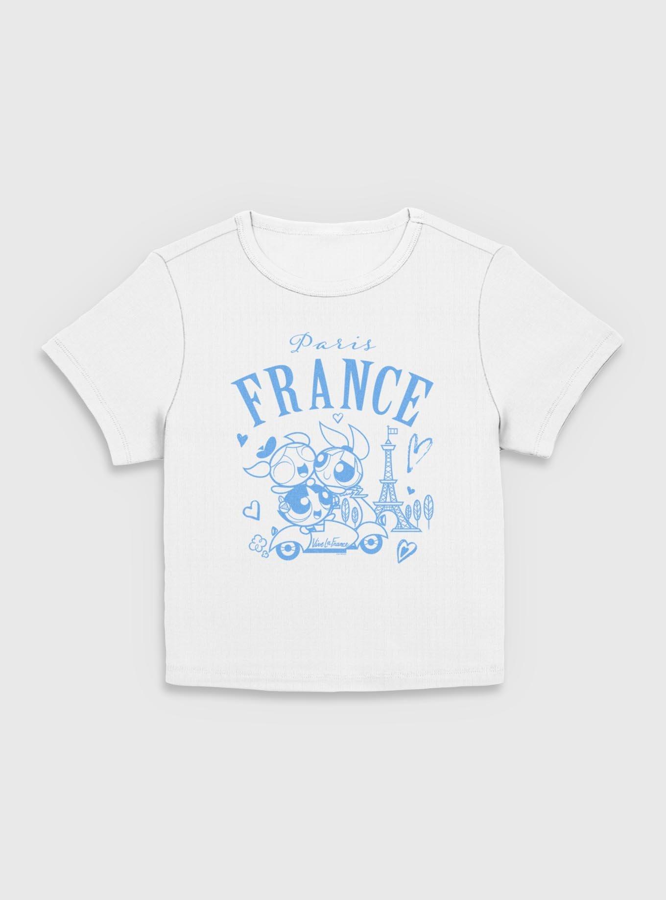 The Powerpuff Girls Puffs In France  Women Baby T-Shirt, , hi-res