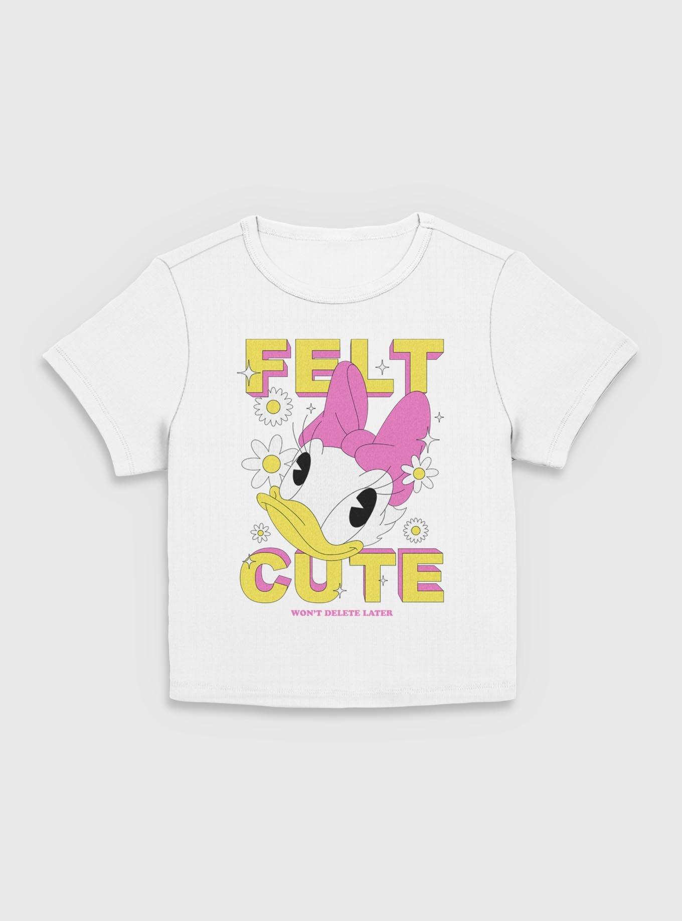 Disney Daisy Duck Felt Cute Women Baby T-Shirt, EGRET, hi-res
