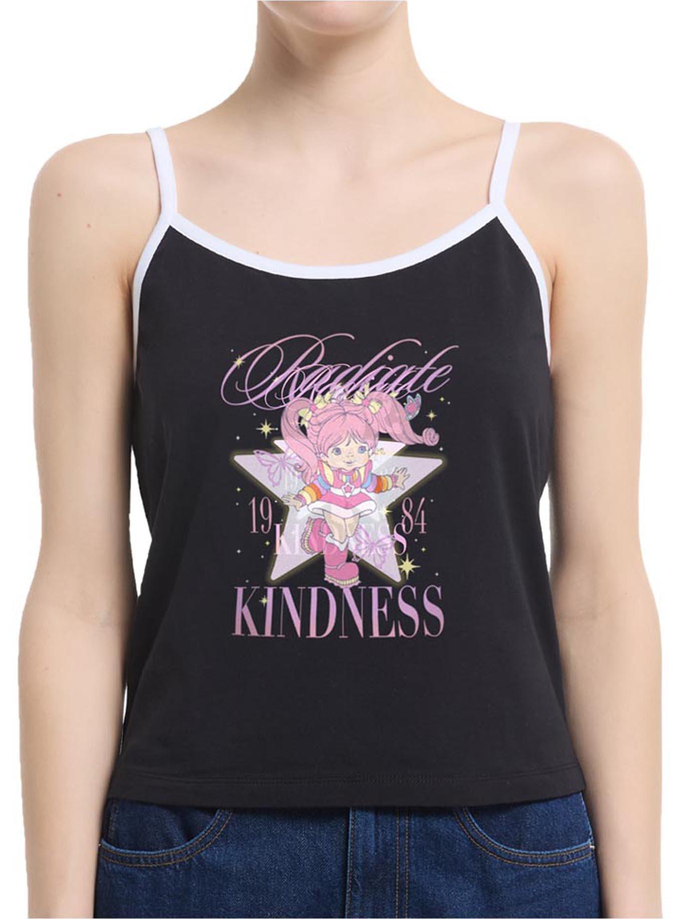 Rainbow Brite Tickled Pink Womens Cami, BLACK, hi-res