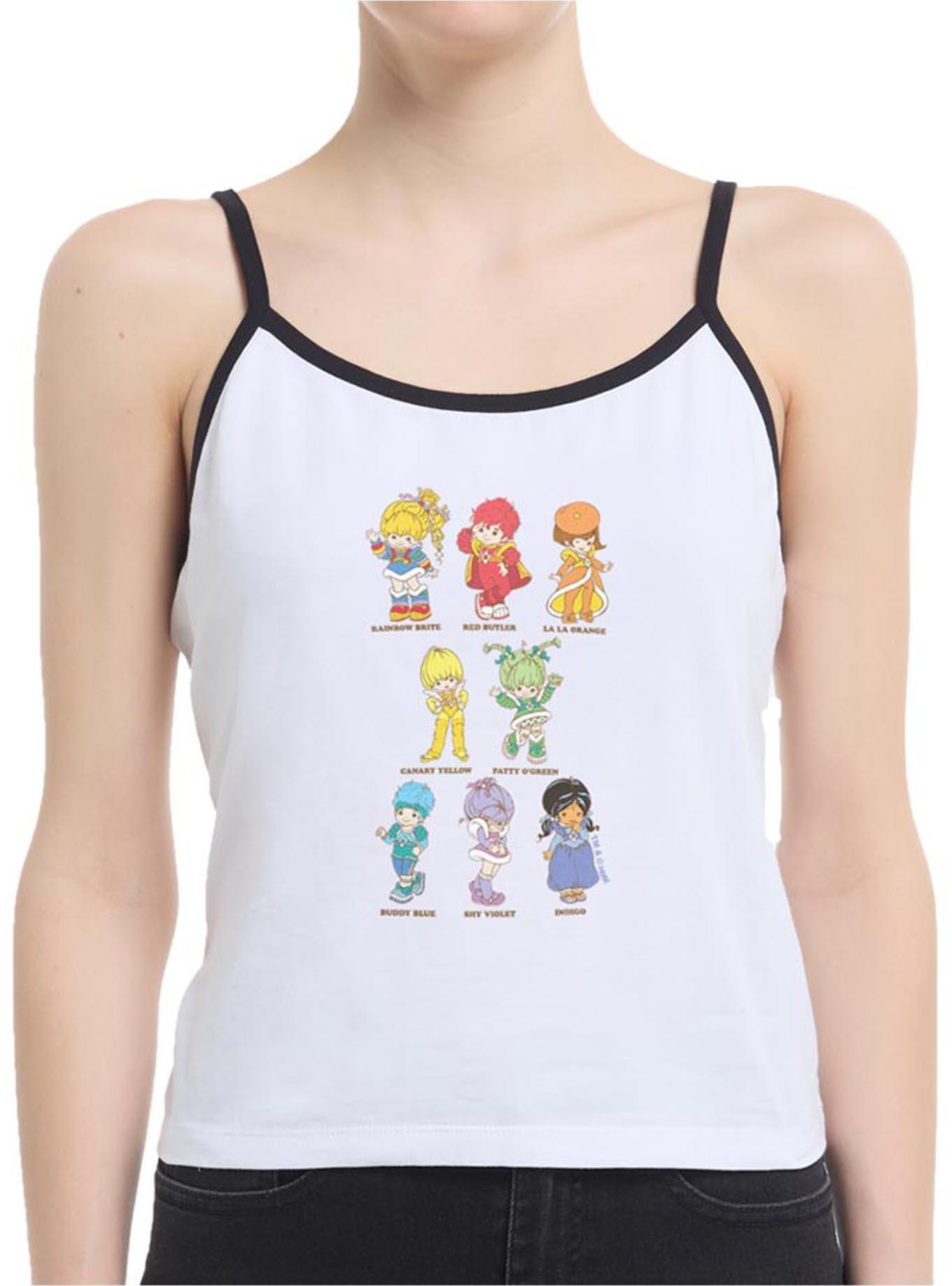Rainbow Brite Rainbow Textbook Friends Womens Cami, WHITE, hi-res