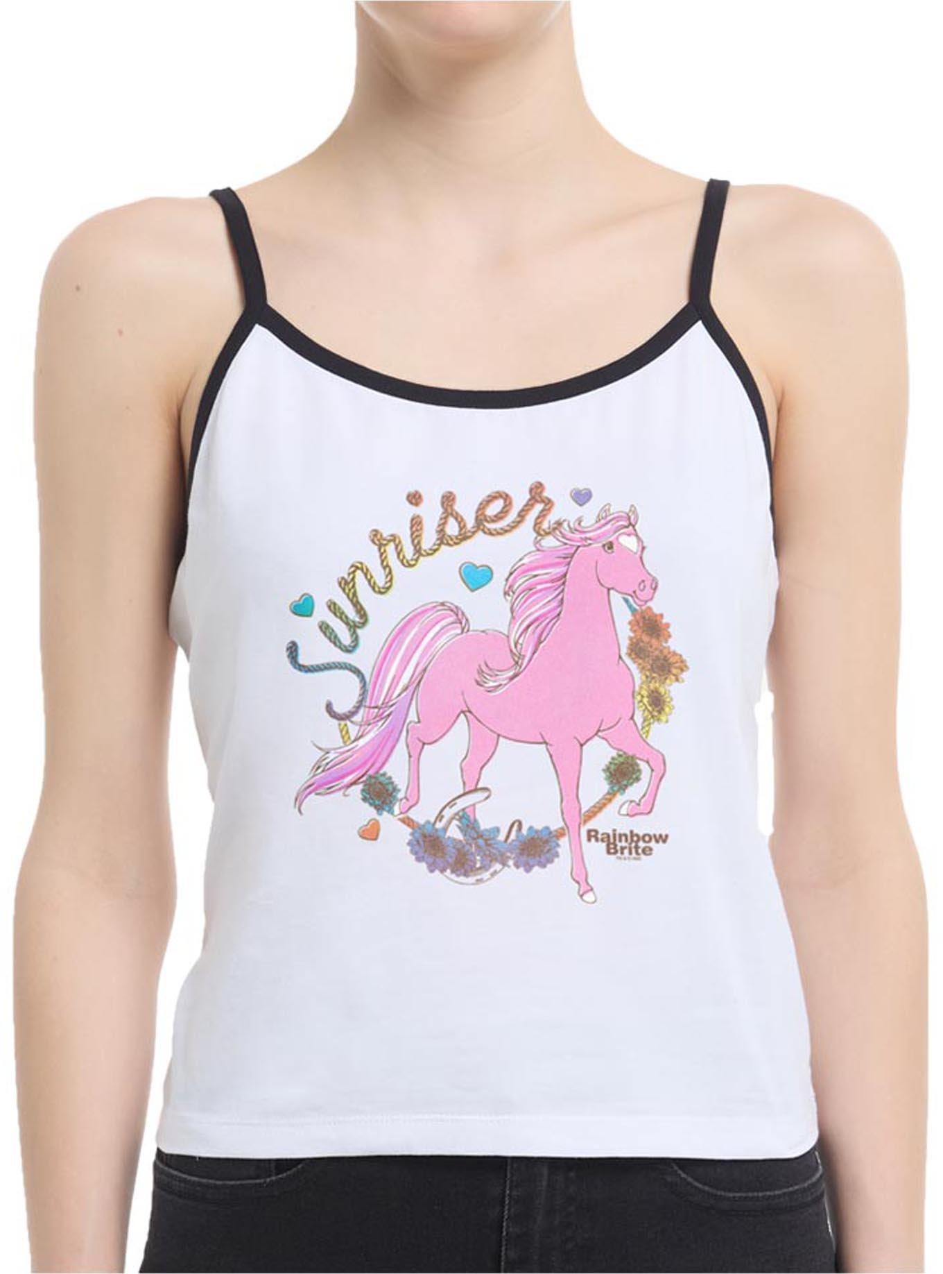 Rainbow Brite Country Pink Sunriser Womens Cami, WHITE, hi-res