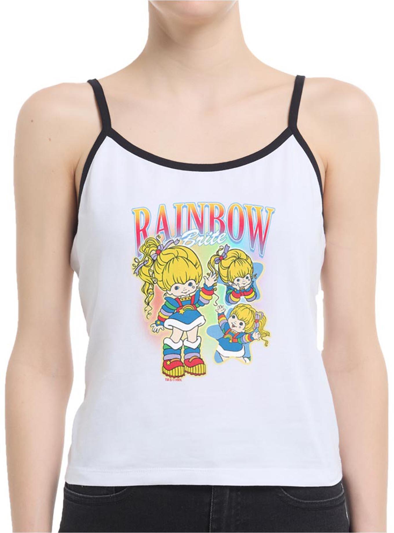 Rainbow Brite Portrait Womens Cami, WHITE, hi-res
