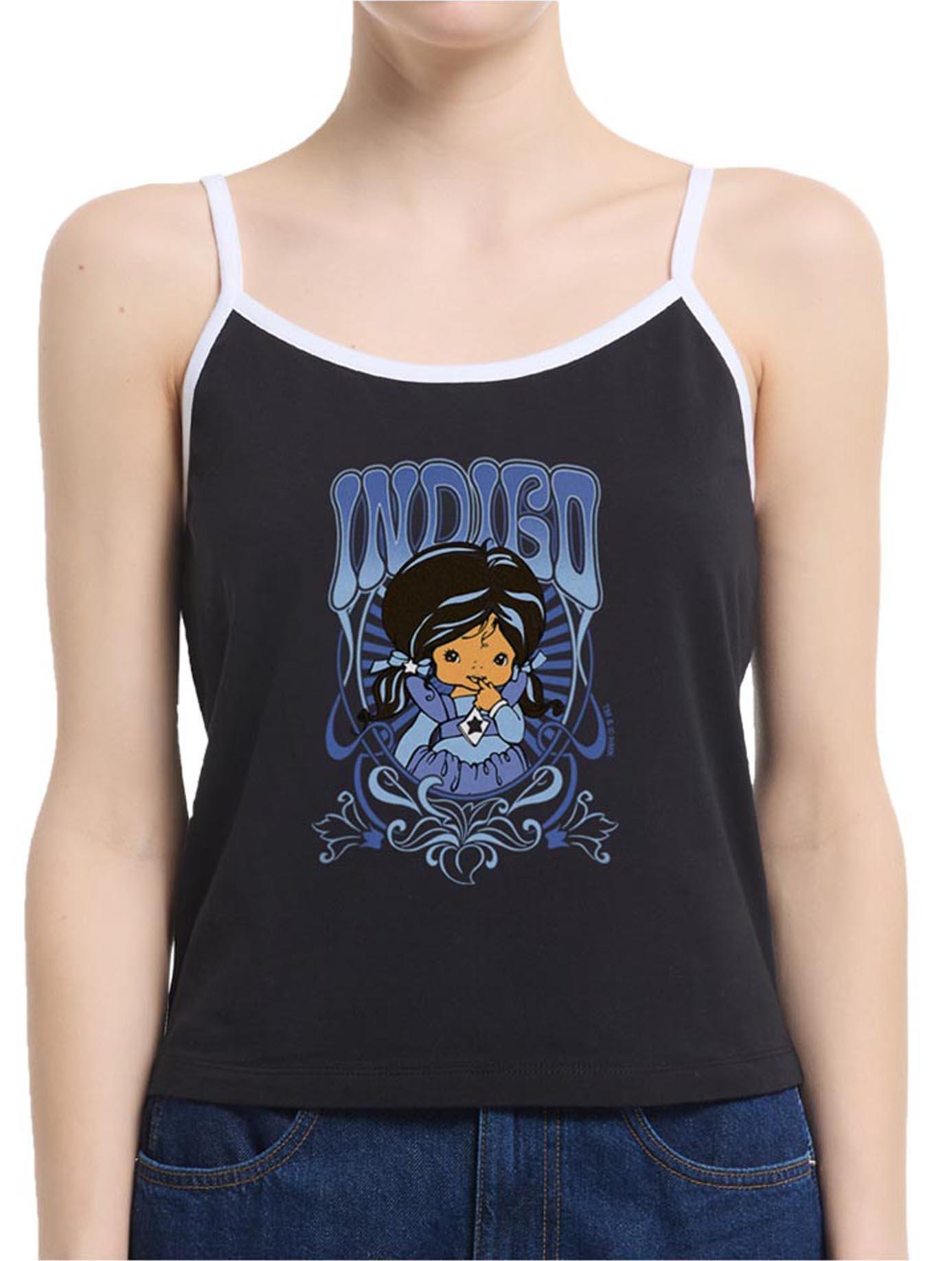 Rainbow Brite Indigo Nouveau Portrait Womens Cami, BLACK, hi-res