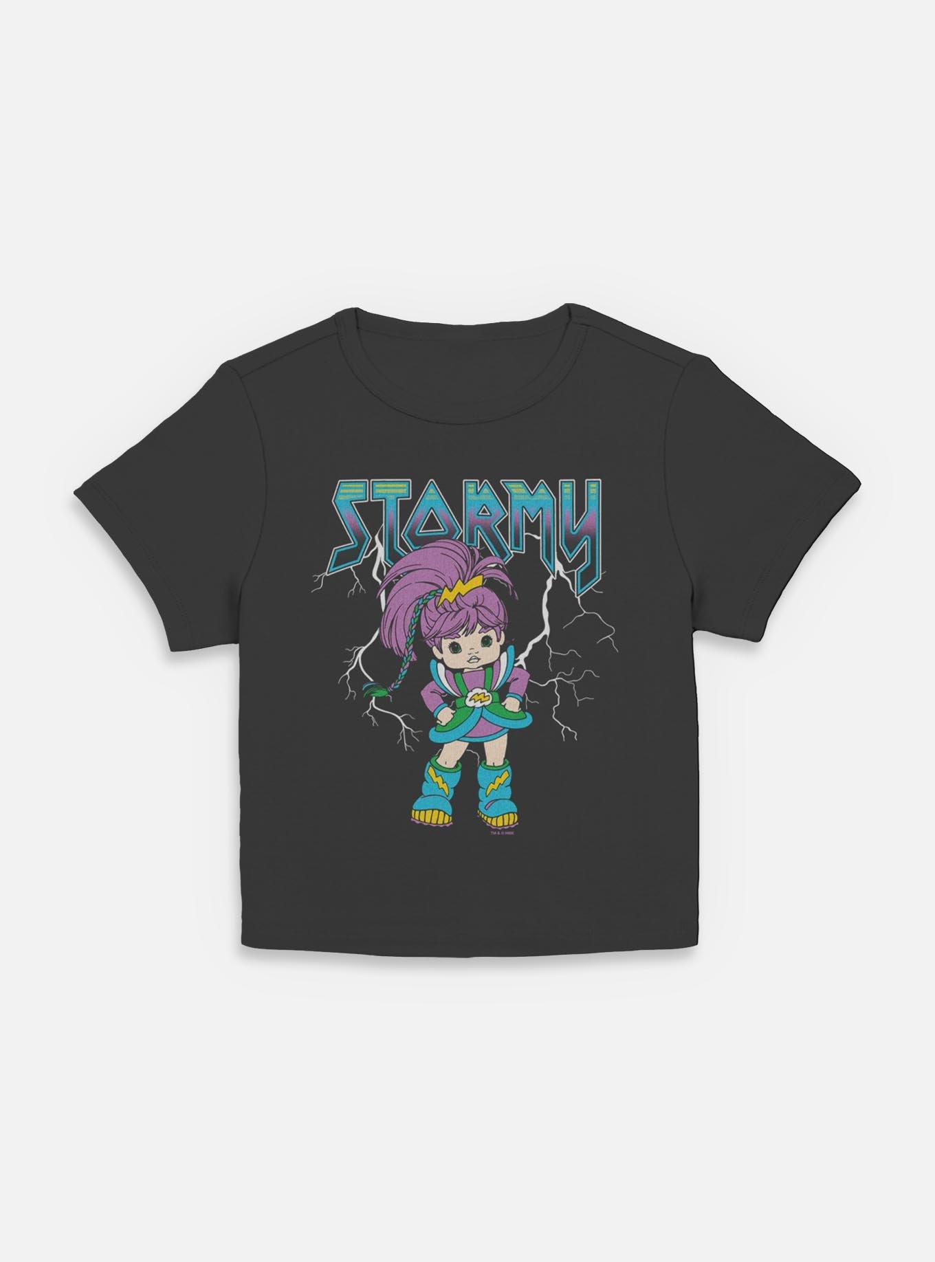 Rainbow Brite Metal Stormy Women Baby T-Shirt, BLACK, hi-res
