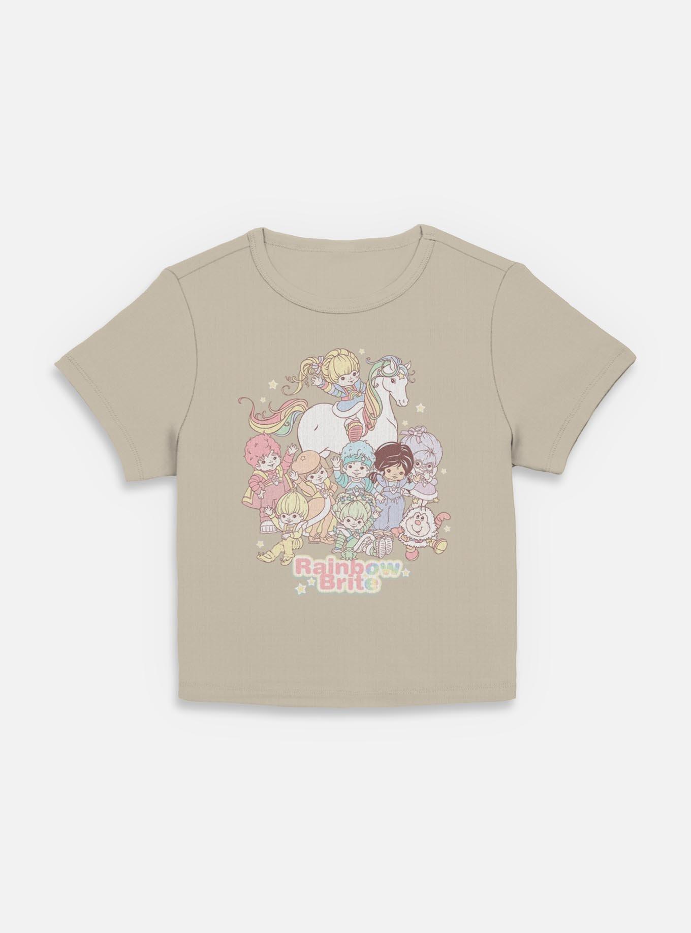 Rainbow Brite Pastel Party Women Baby T-Shirt, PLAZTAUPE, hi-res