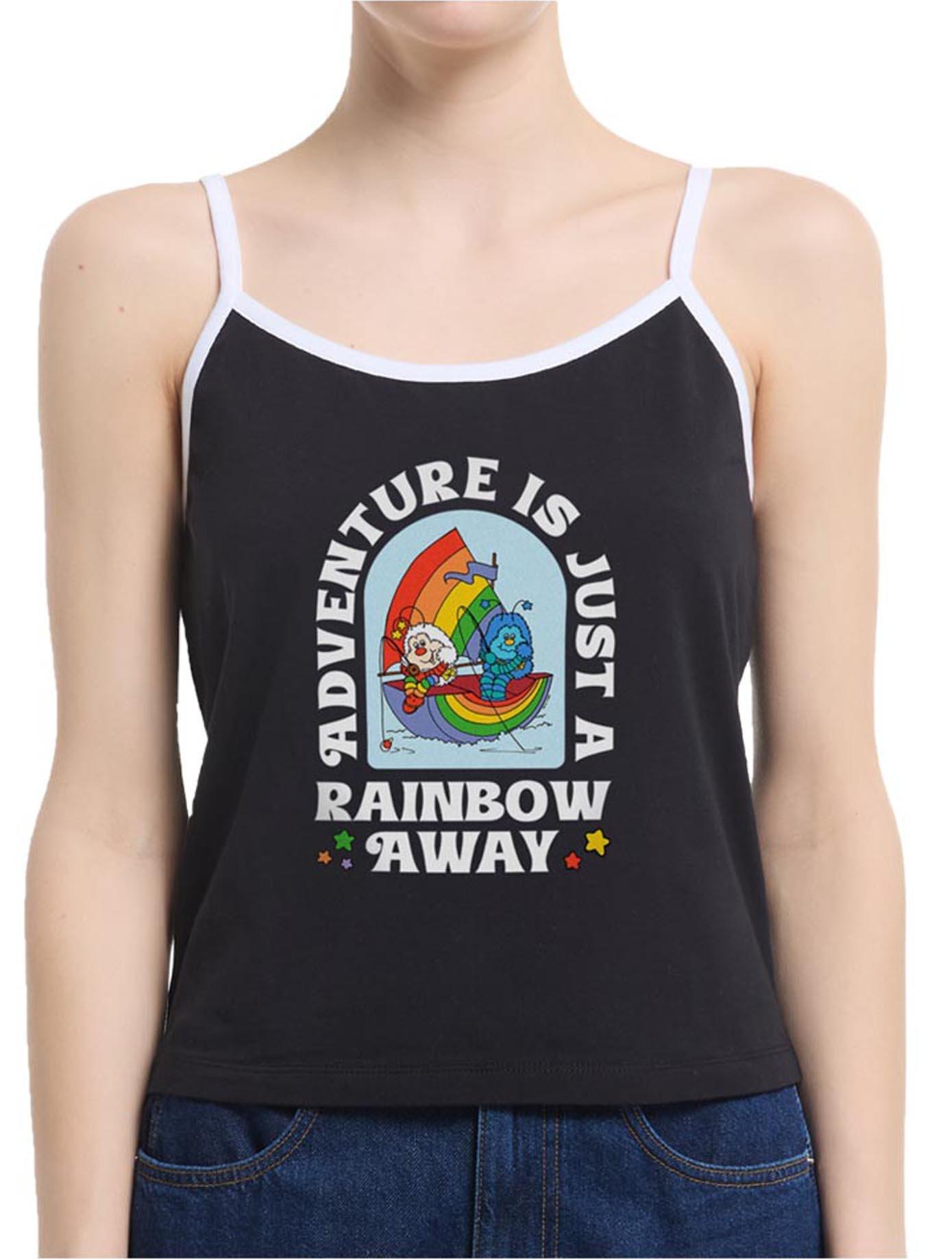 Rainbow Brite Adventure Is A Rainbow Away Womens Cami, BLACK, hi-res