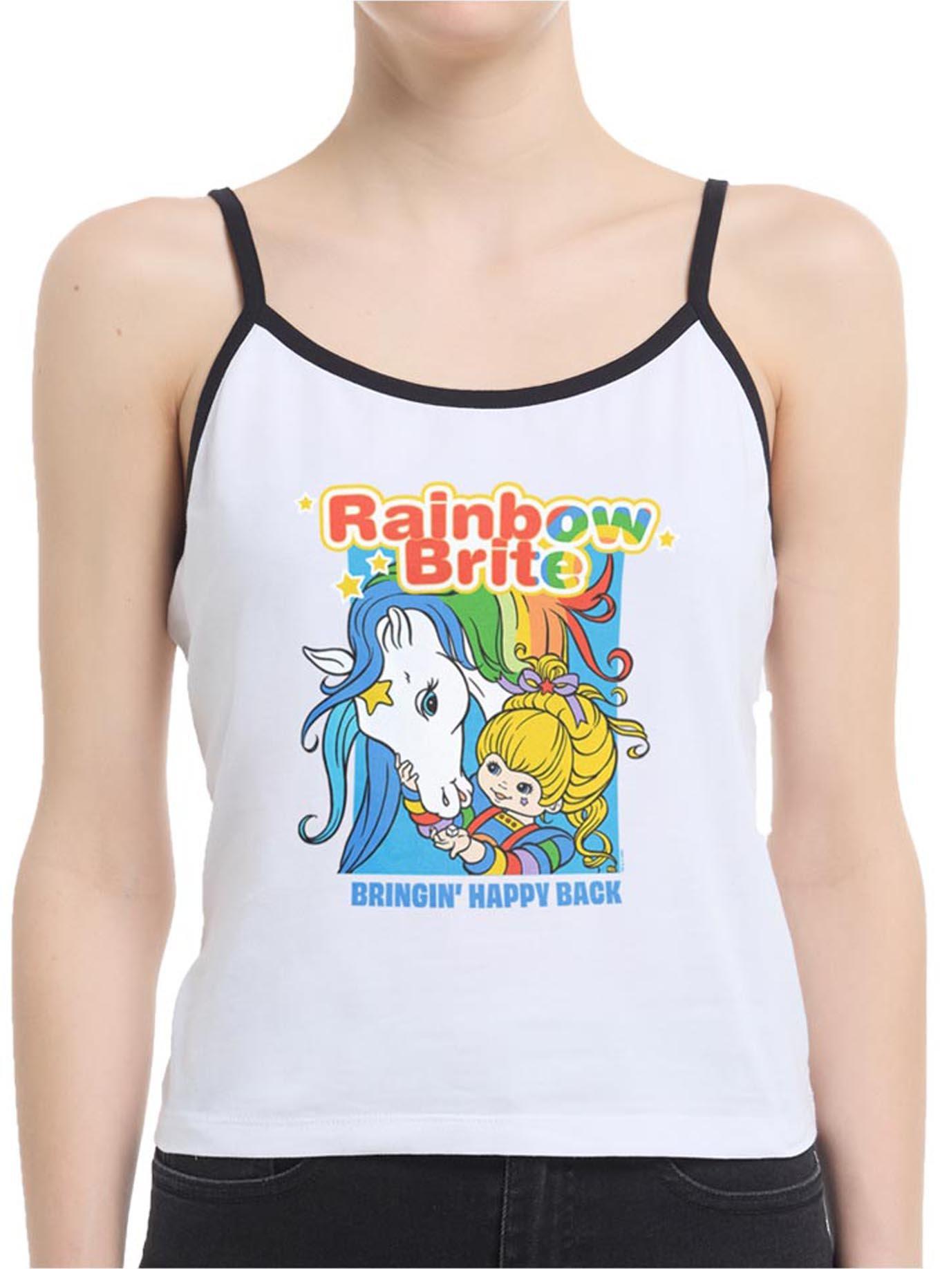 Rainbow Brite Bringing Happy Back Womens Cami, WHITE, hi-res