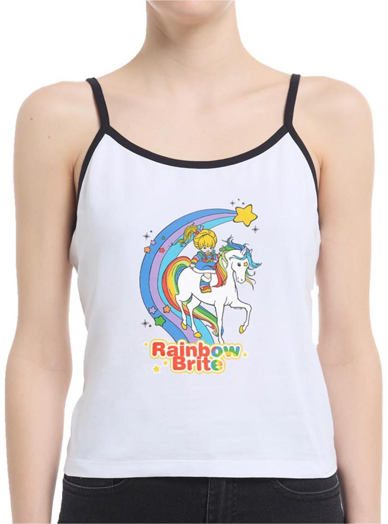 Rainbow Brite Horse Rainbow Womens Cami, WHITE, hi-res