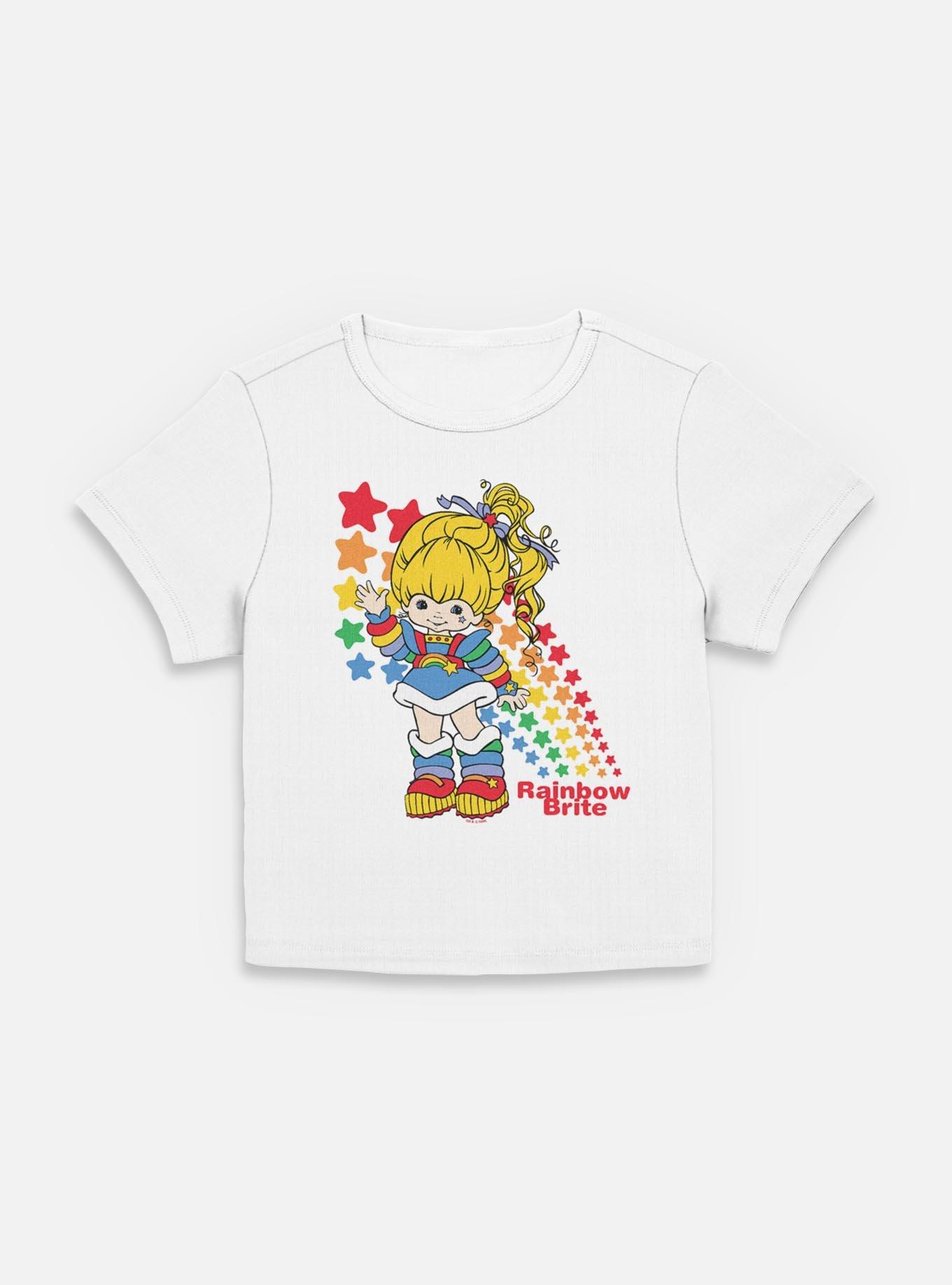 Rainbow Brite Rainbow Stars Women Baby T-Shirt, EGRET, hi-res