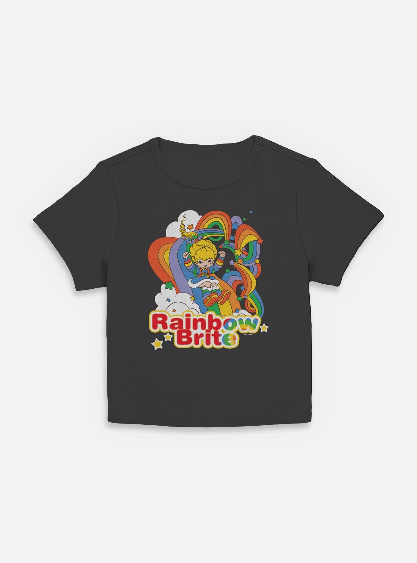 Rainbow Brite Rainbow Tangle Women Baby T-Shirt, BLACK, hi-res