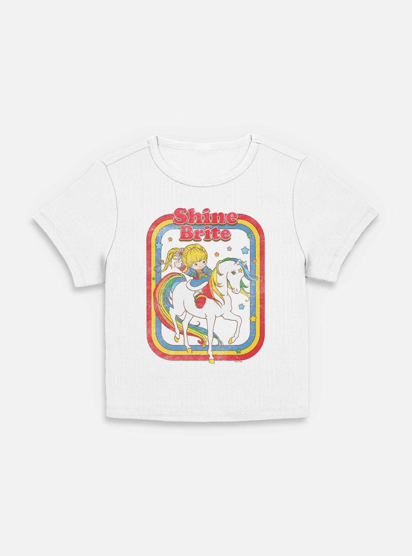 Rainbow Brite Shine Brite Women Baby T-Shirt, EGRET, hi-res