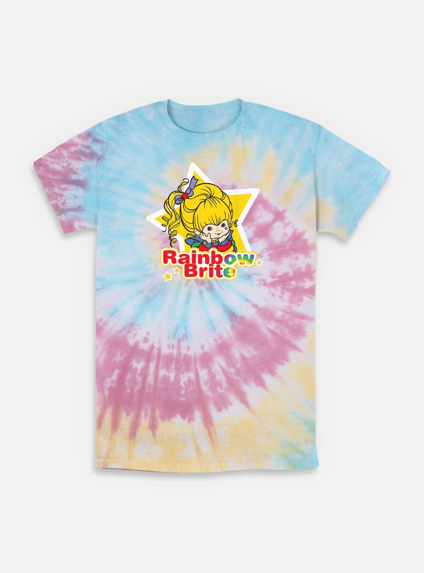 Rainbow Brite Star Badge Tie-Dye T-Shirt, BLUPNKLY, hi-res